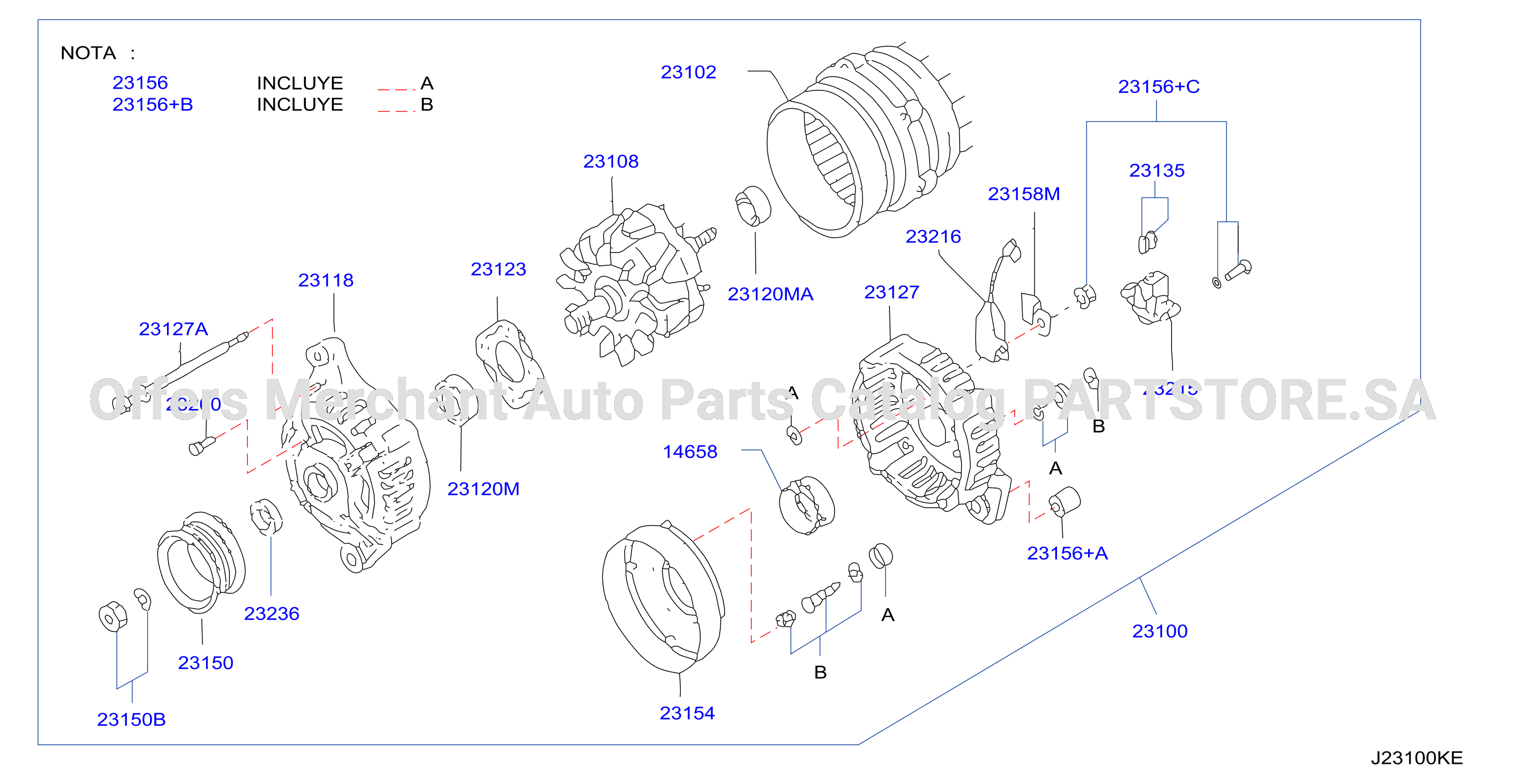 Alternator F / Pwr Strg