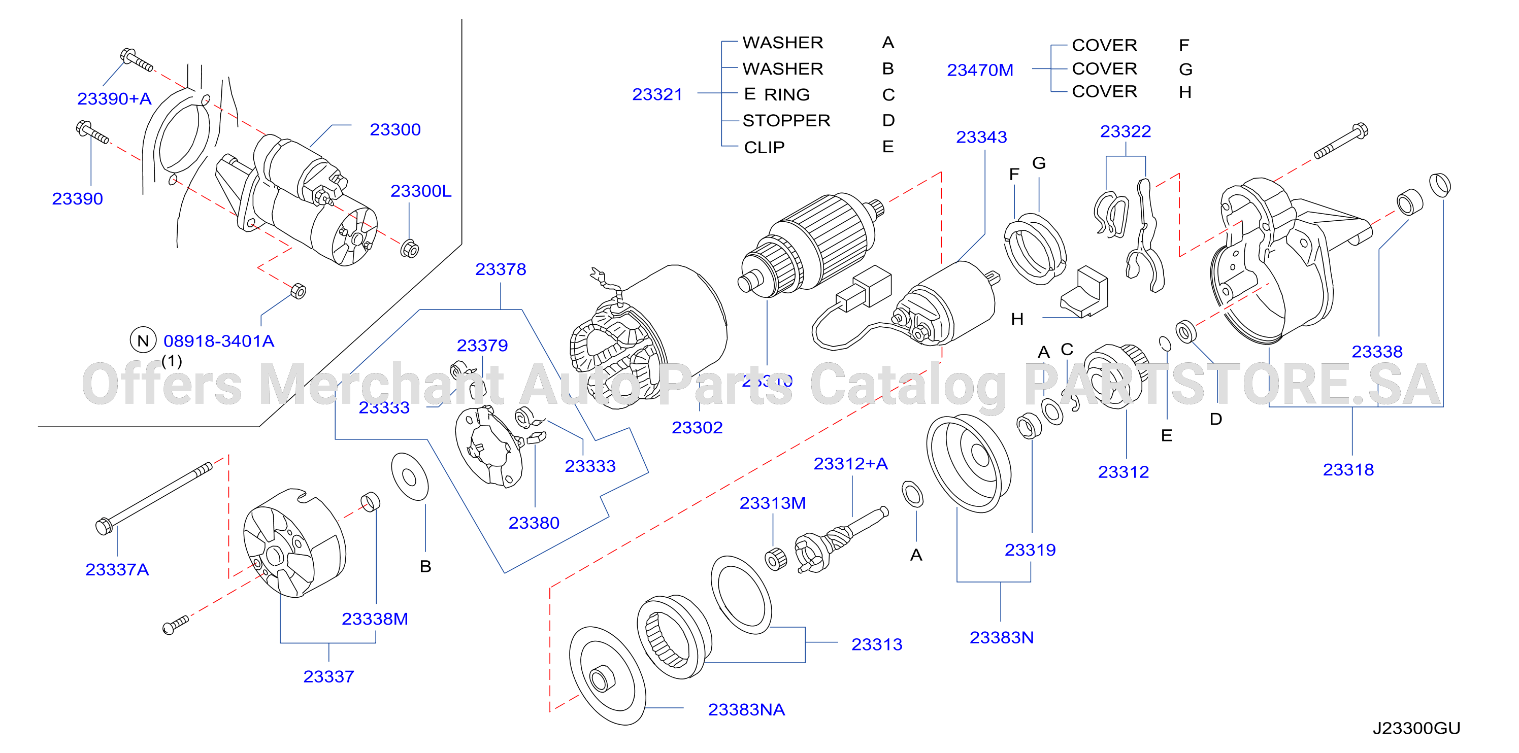 Starter Motor Hitachi
