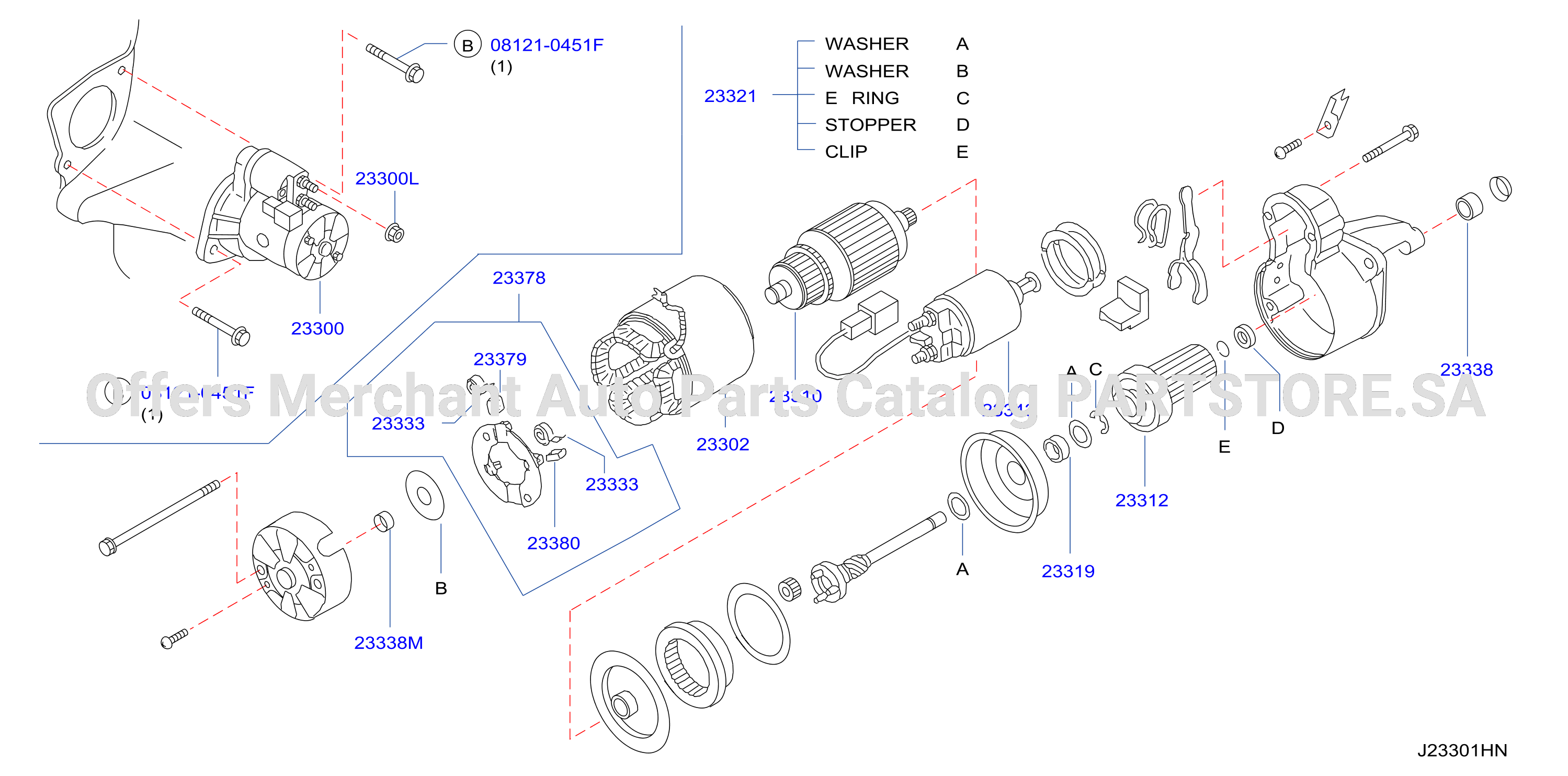 Starter Motor Hitachi