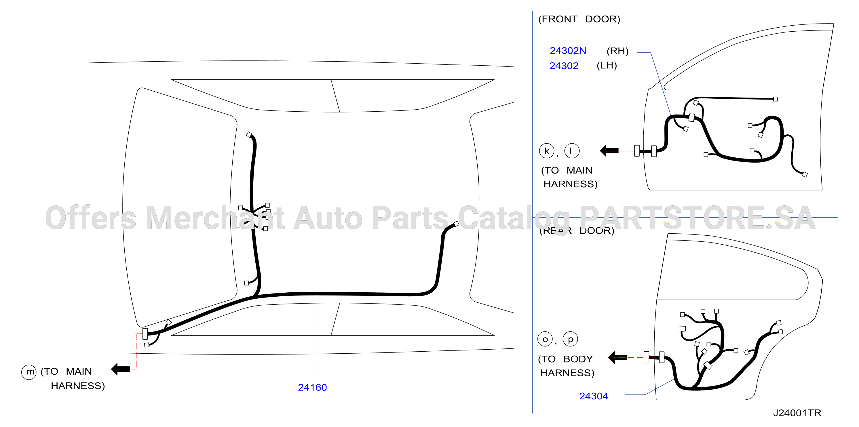 Wiring Roof Door Harness