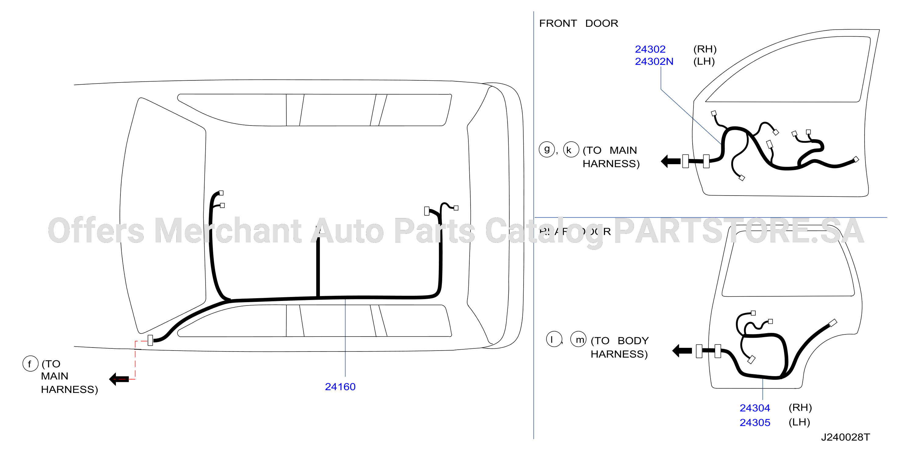 Wiring Roof Door Harness