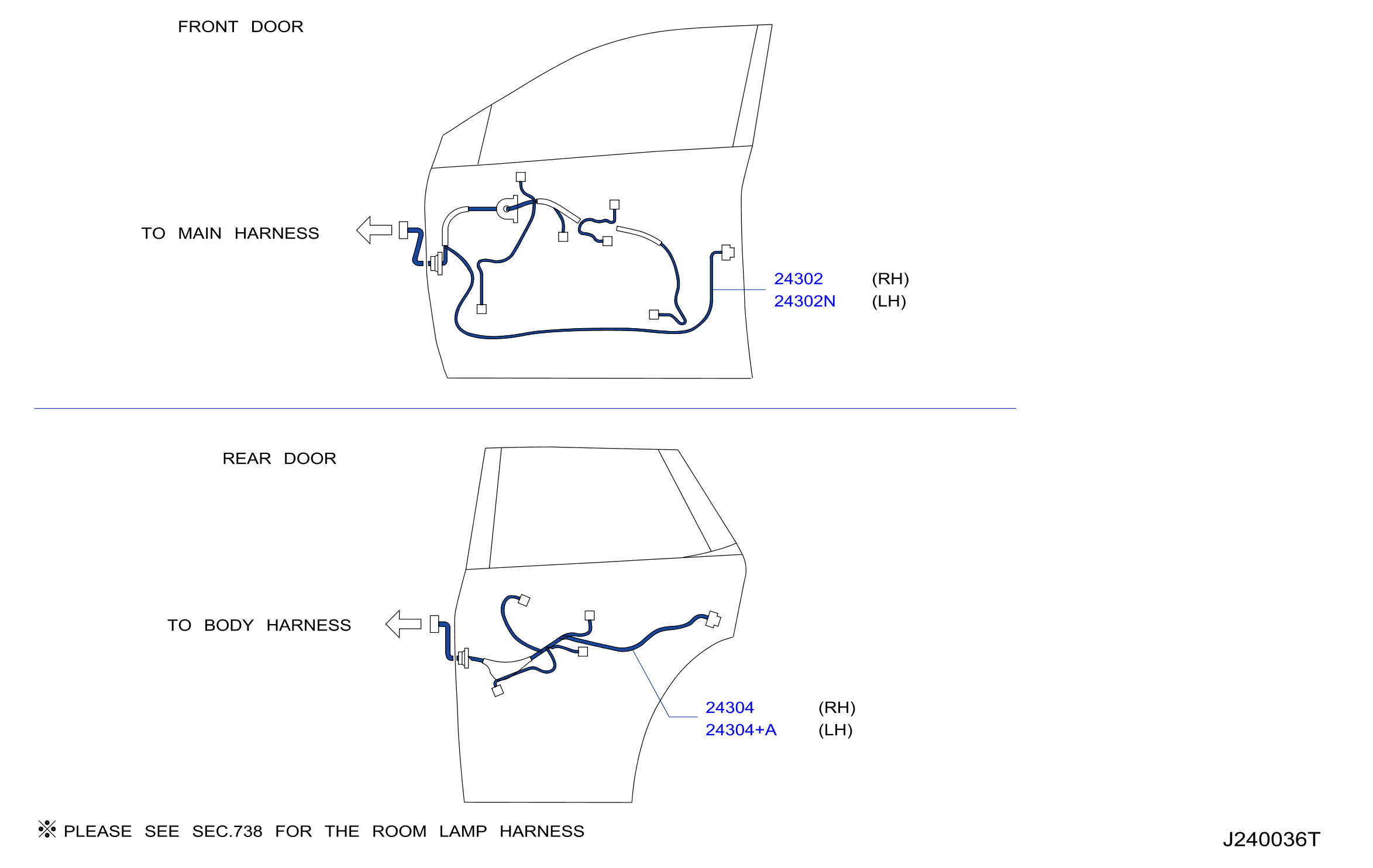 Wiring Roof Door Harness