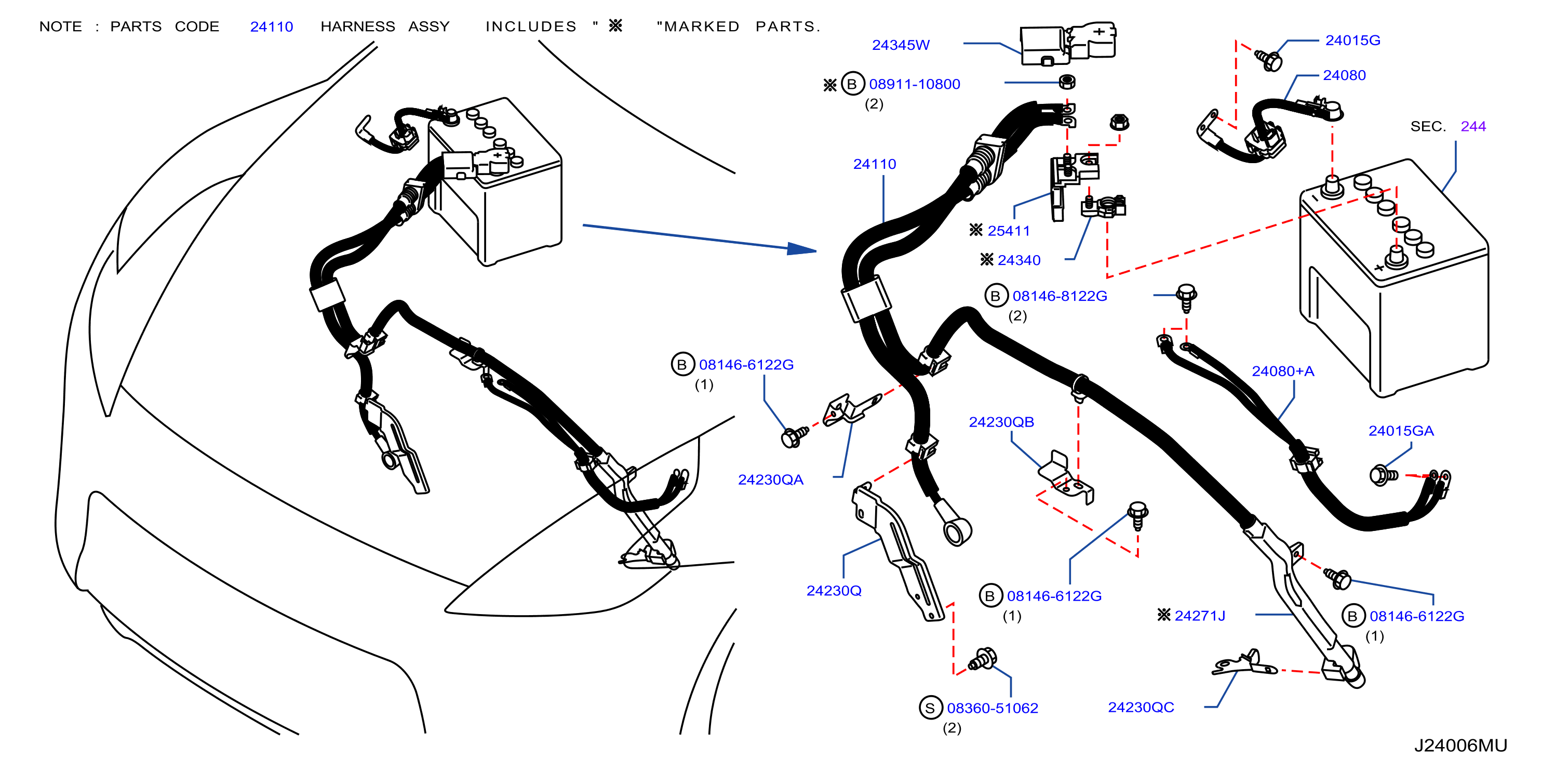 Wiring Battery
