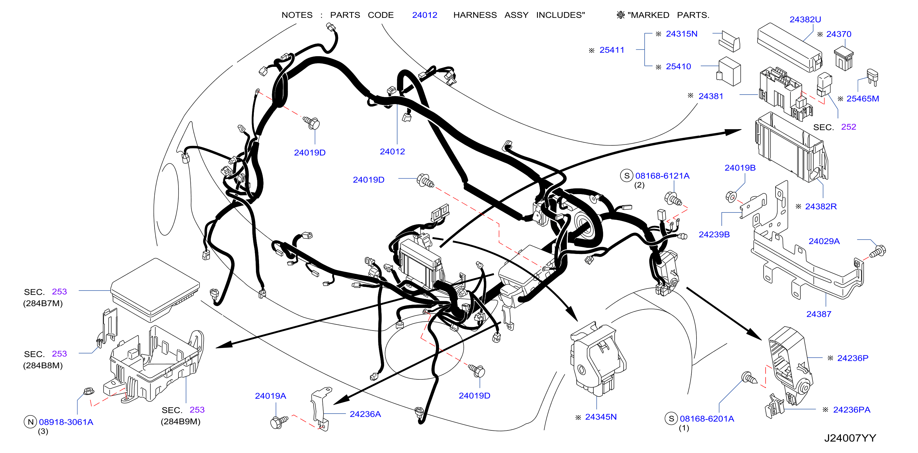Wiring Engine Room