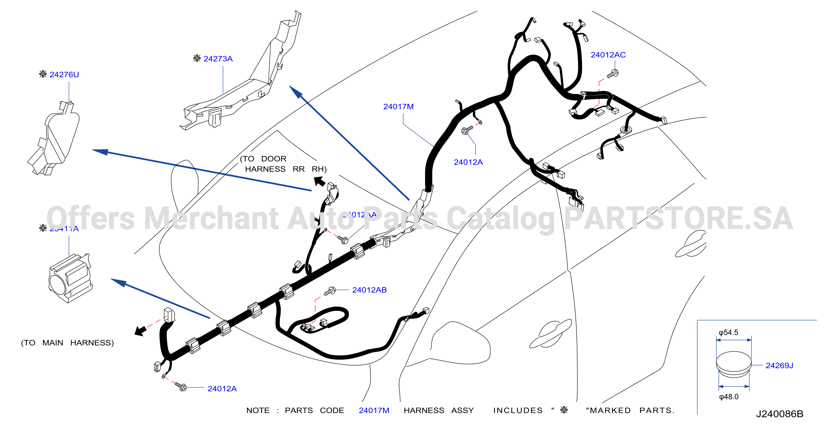 Wiring Body Harness Rh