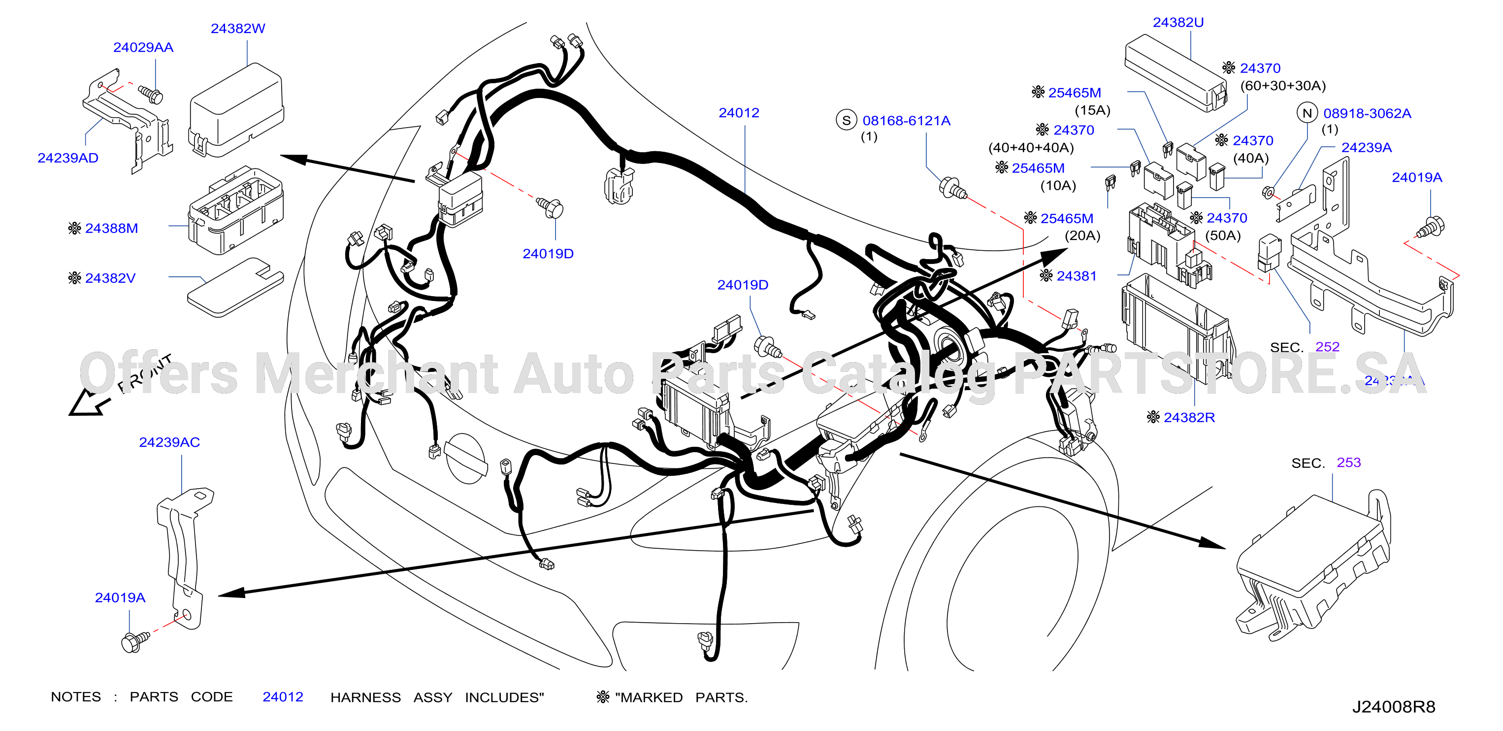 Wiring Engine Room