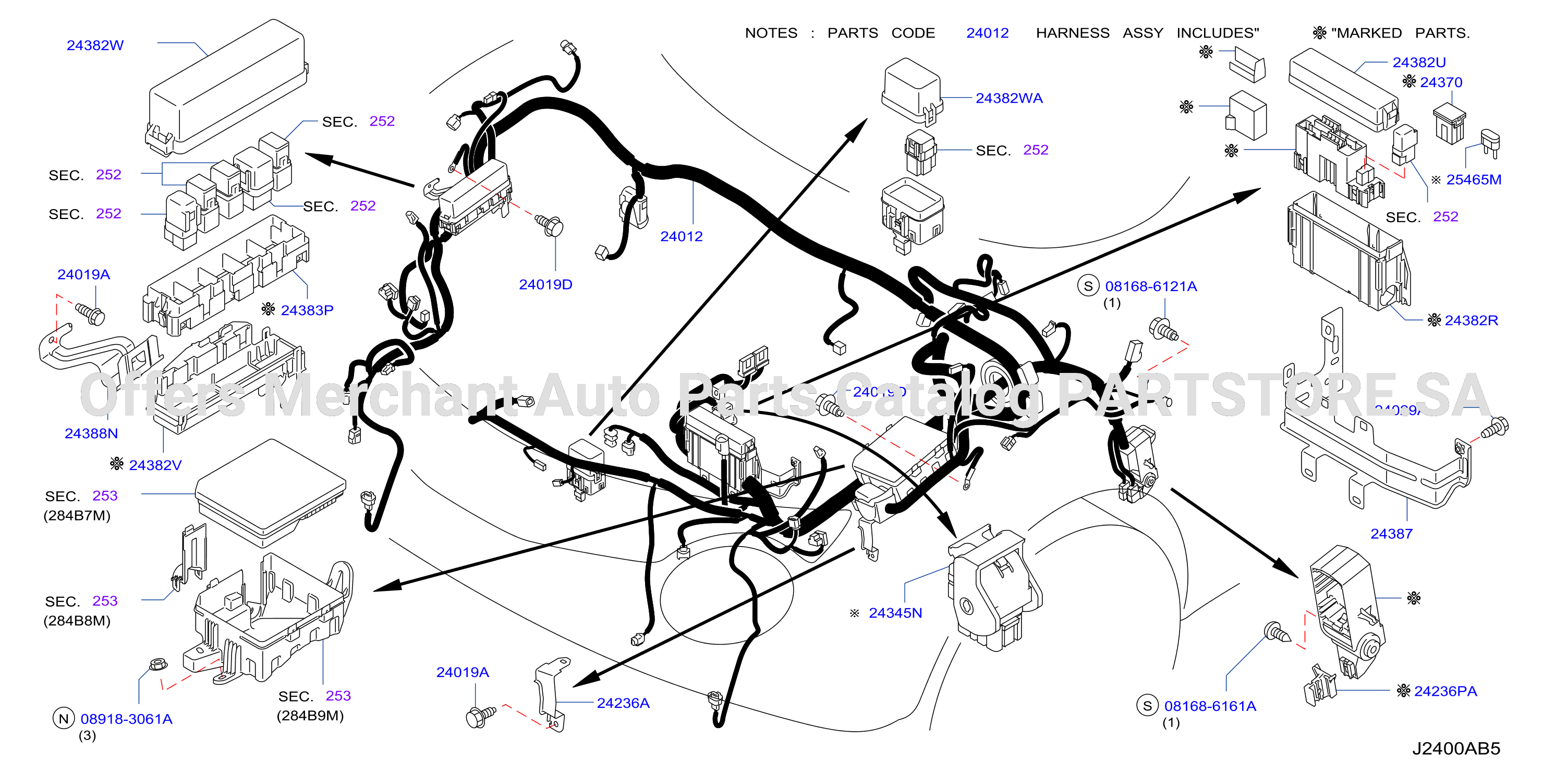 Wiring Engine Room