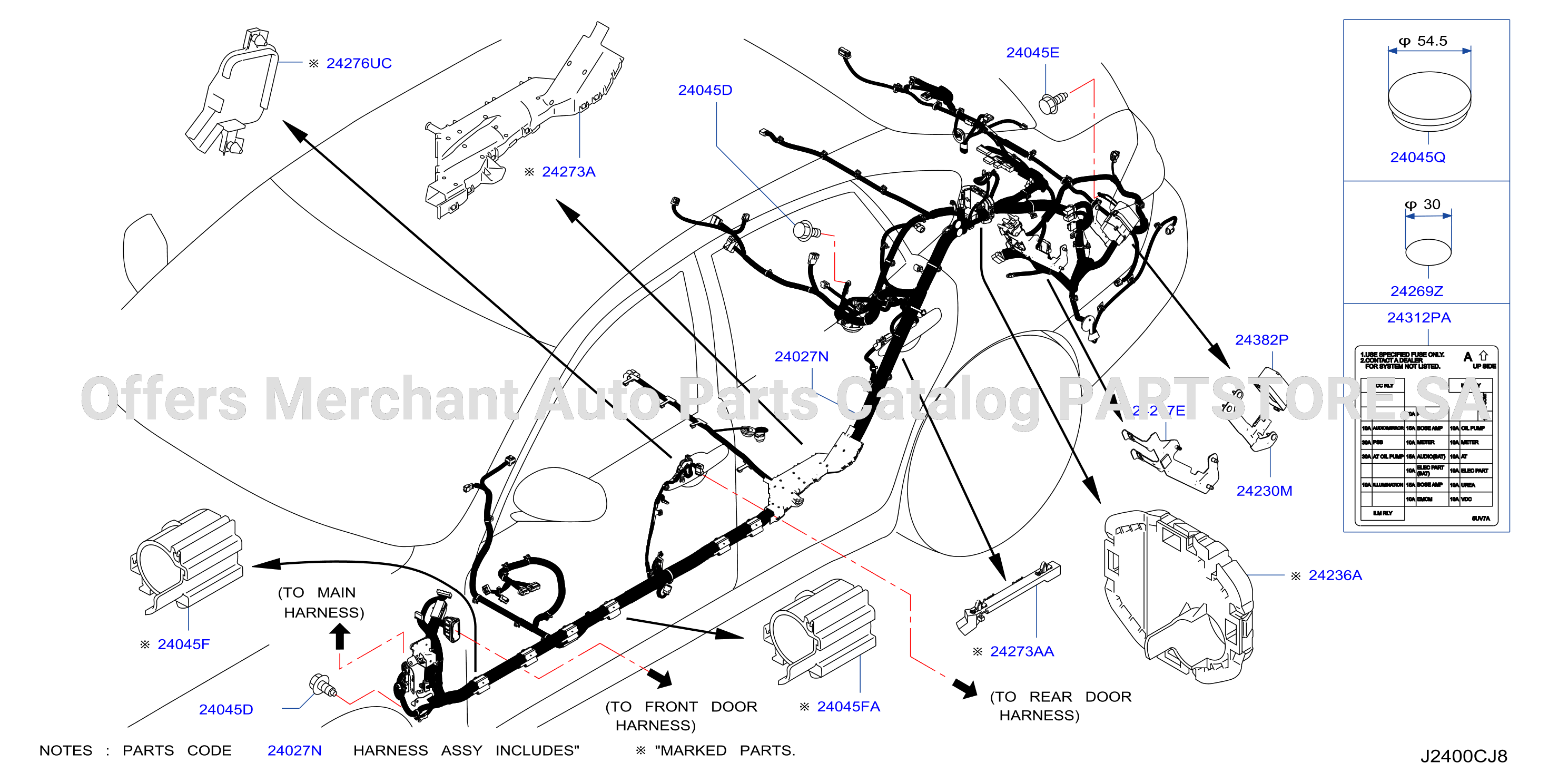 Wiring Body Harn Lh