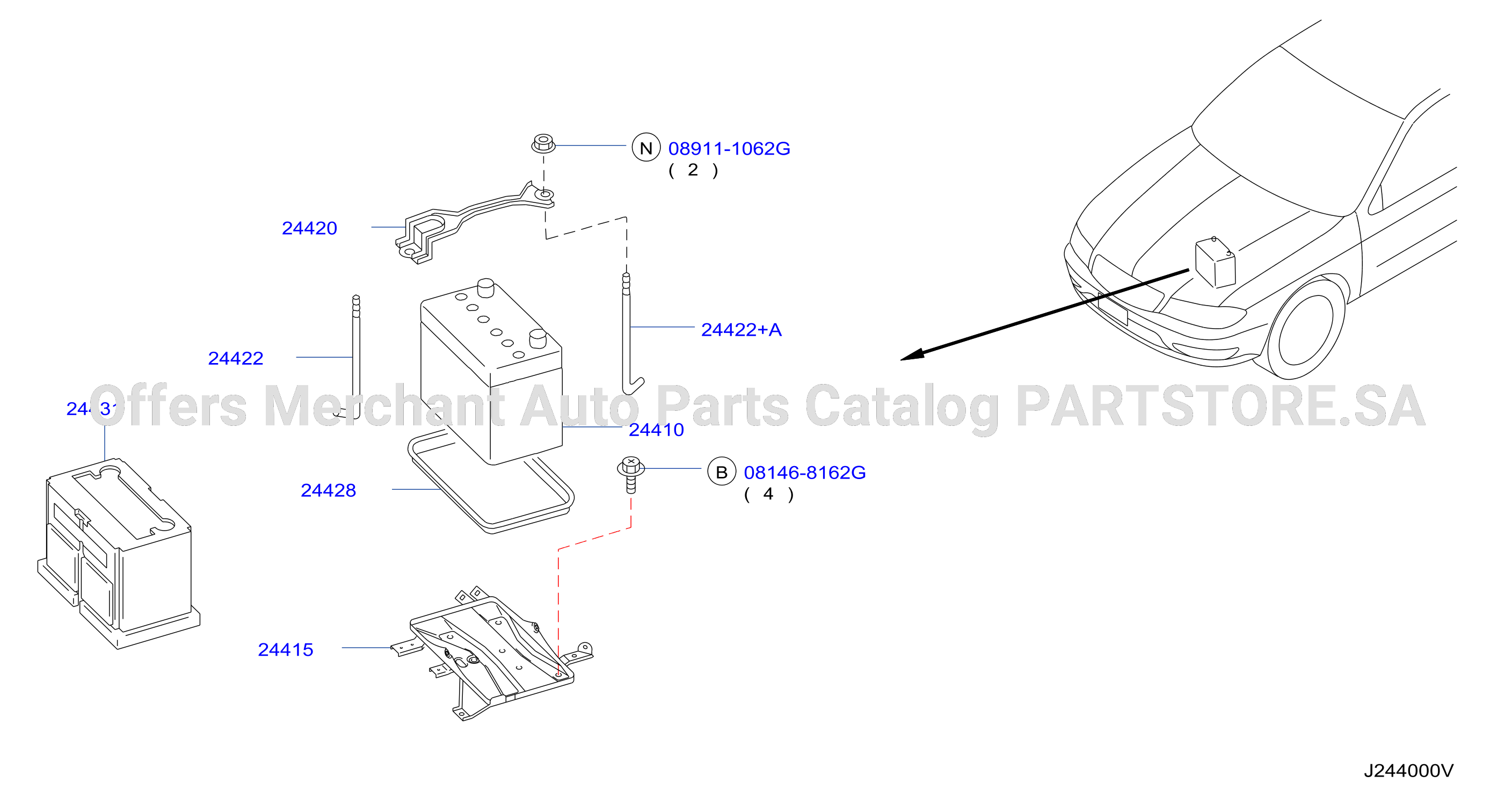 Battery Battery Mounting