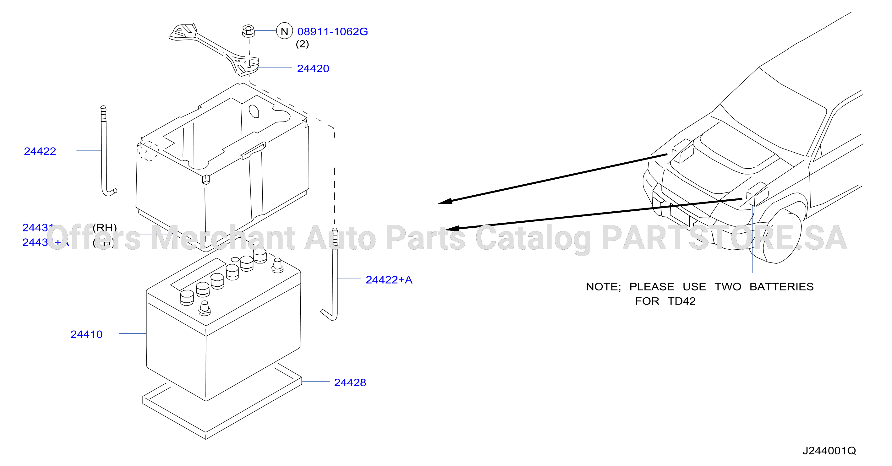 Battery Battery Mounting