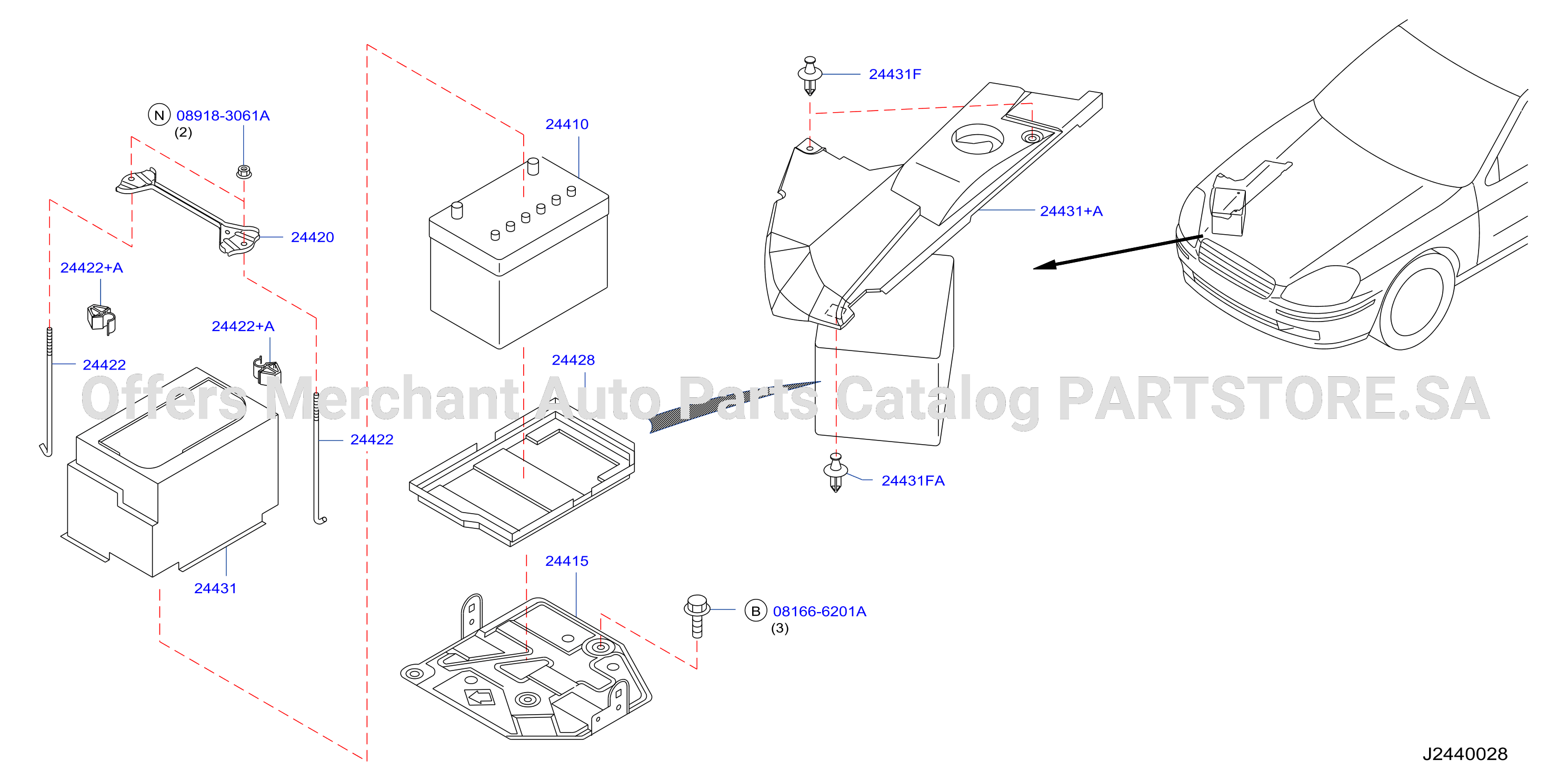 Battery Battery Mounting
