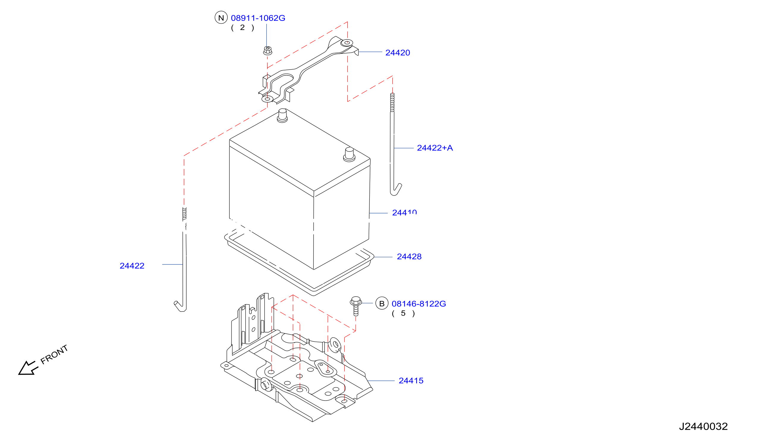Battery Battery Mounting