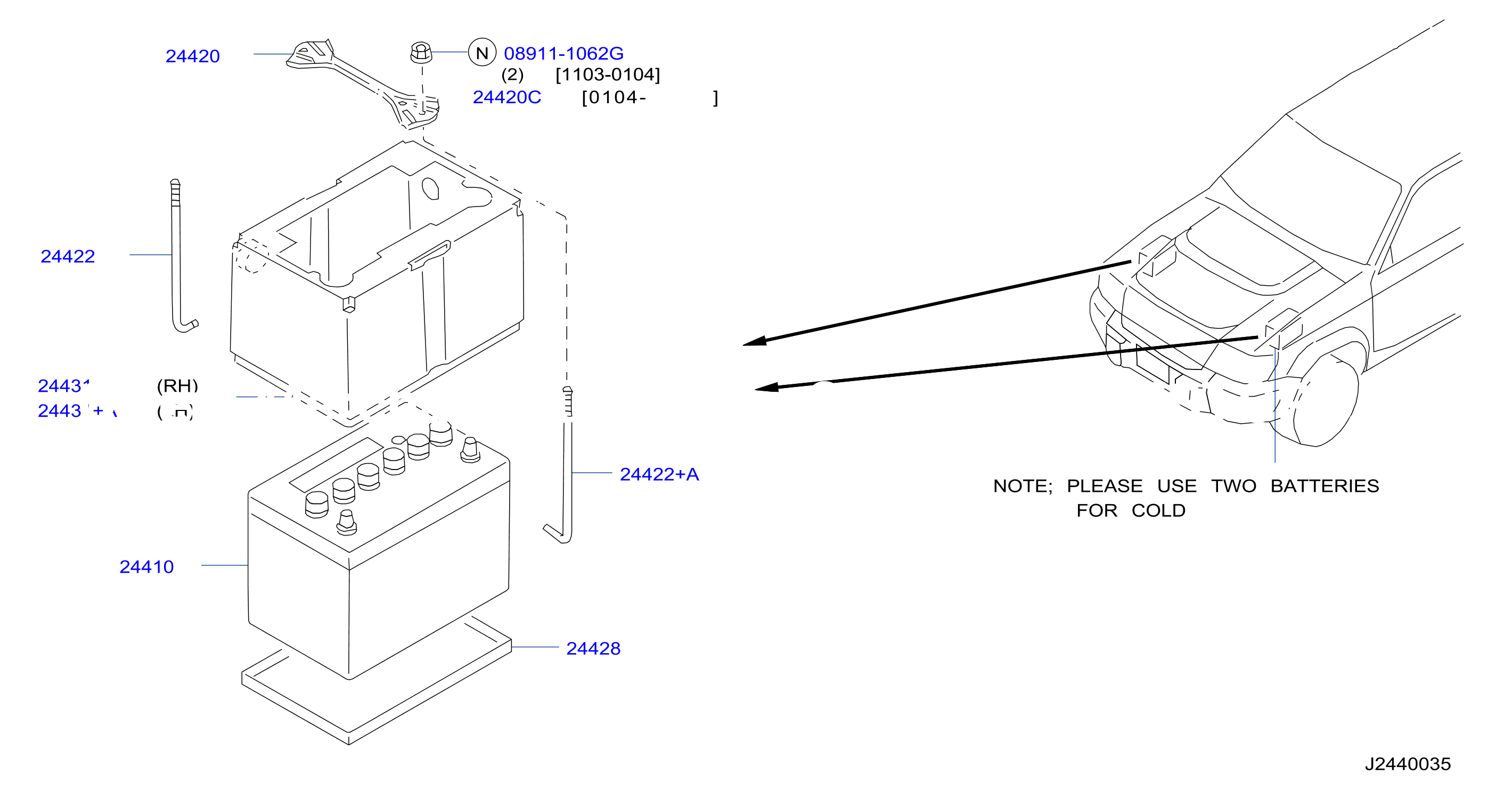 Battery Battery Mounting