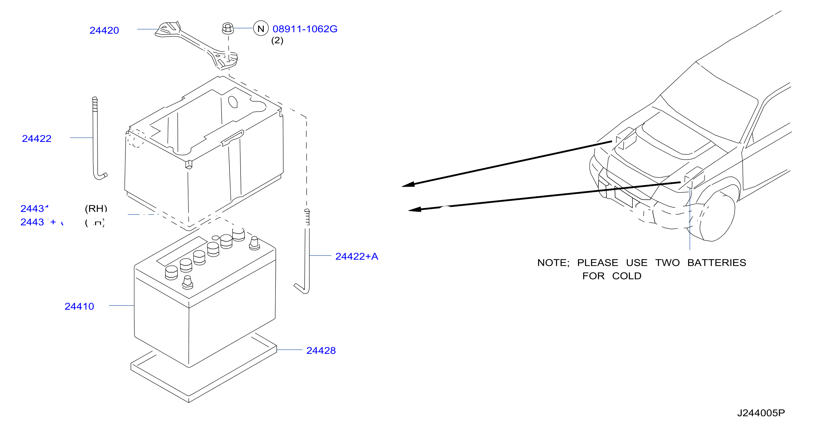 Battery Battery Mounting