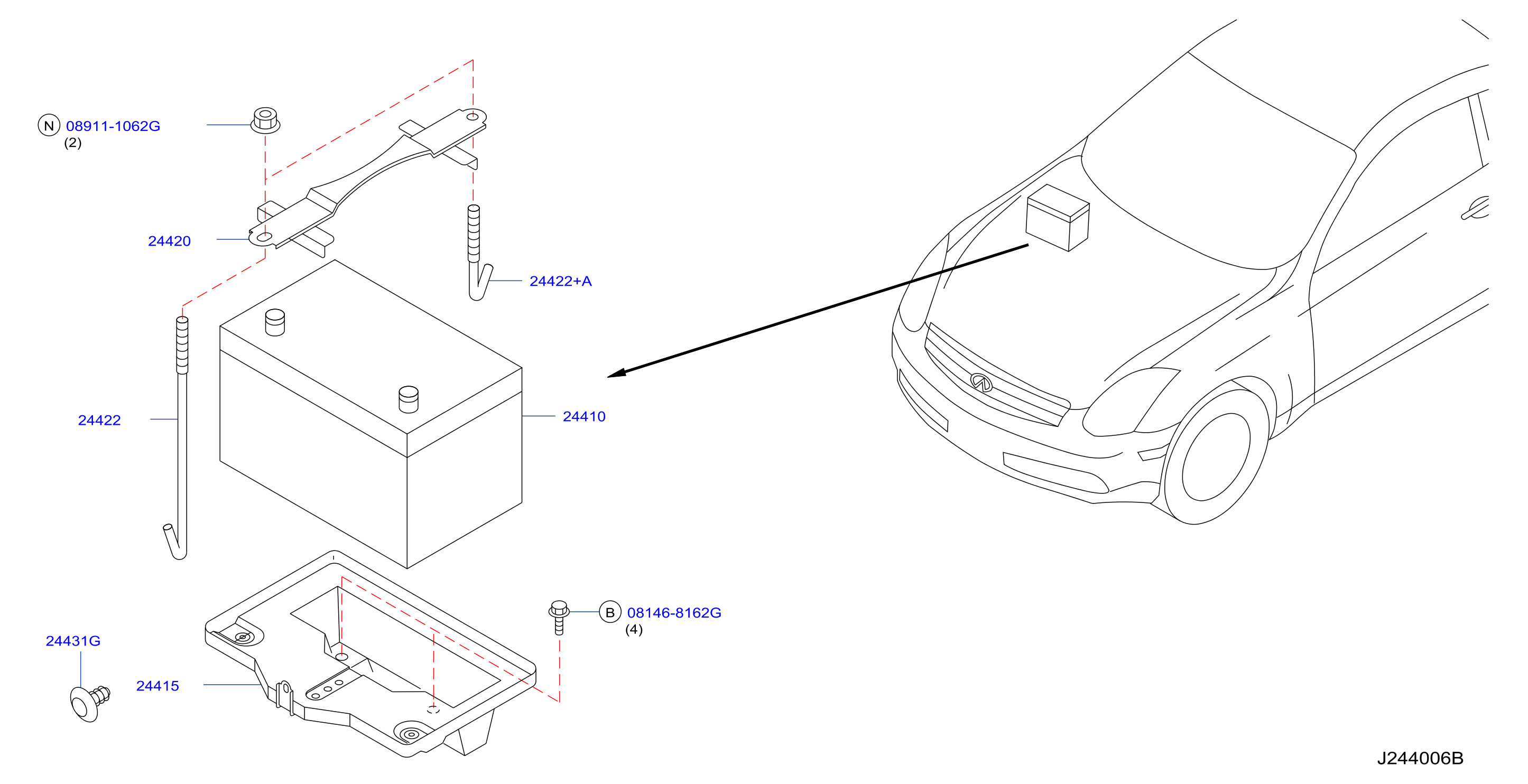 Battery Battery Mounting