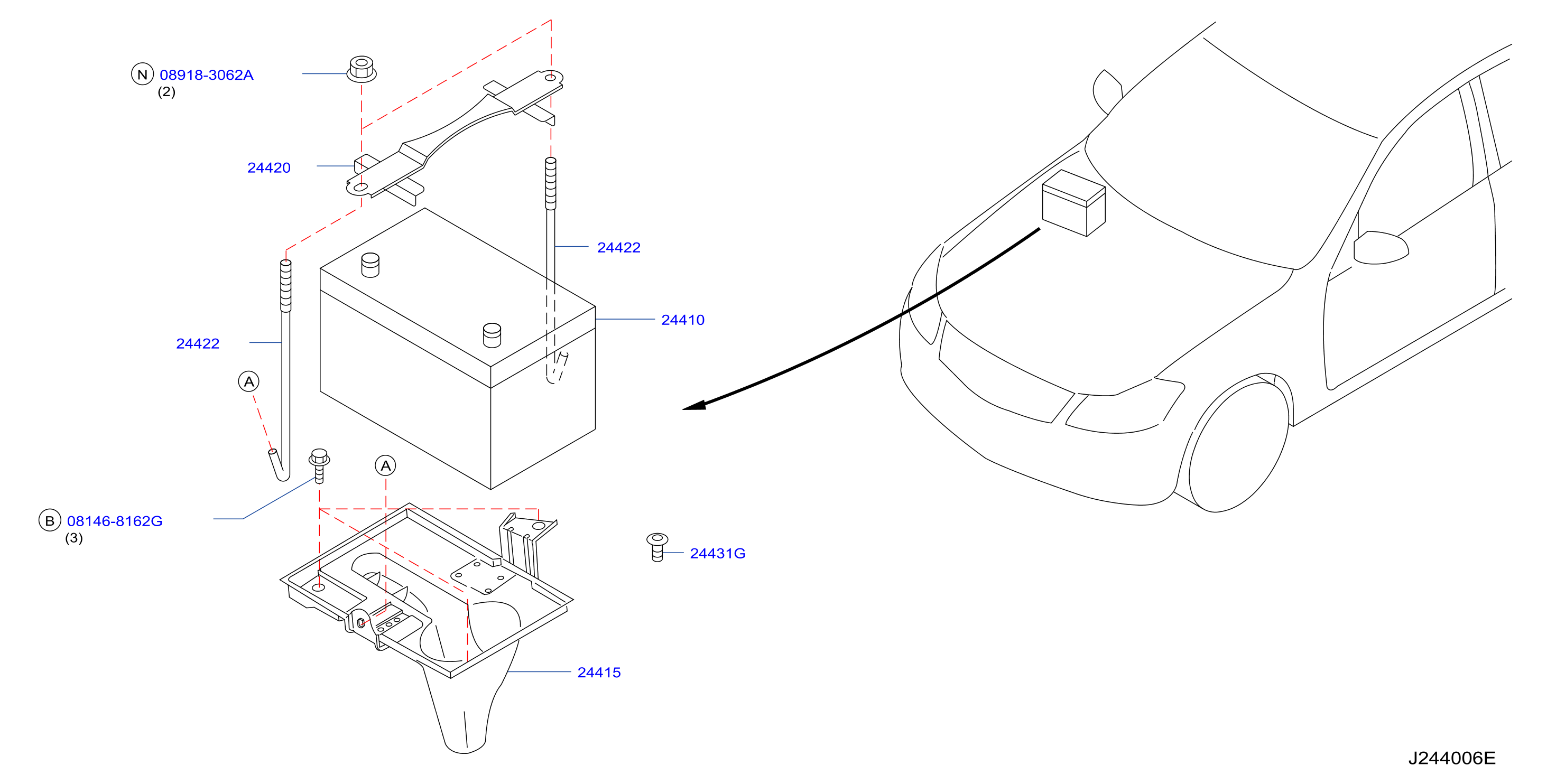 Battery Battery Mounting