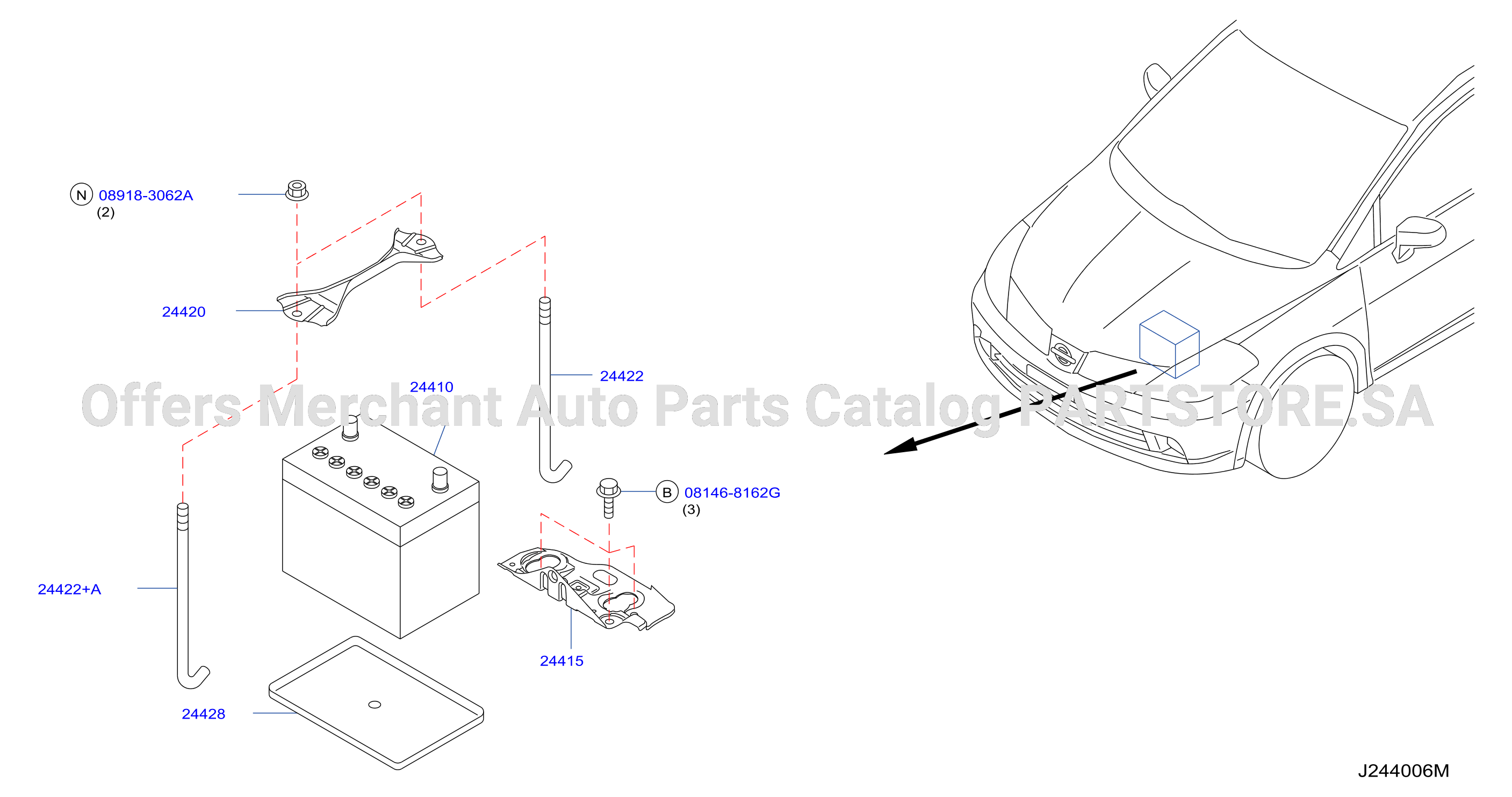 Battery Battery Mounting