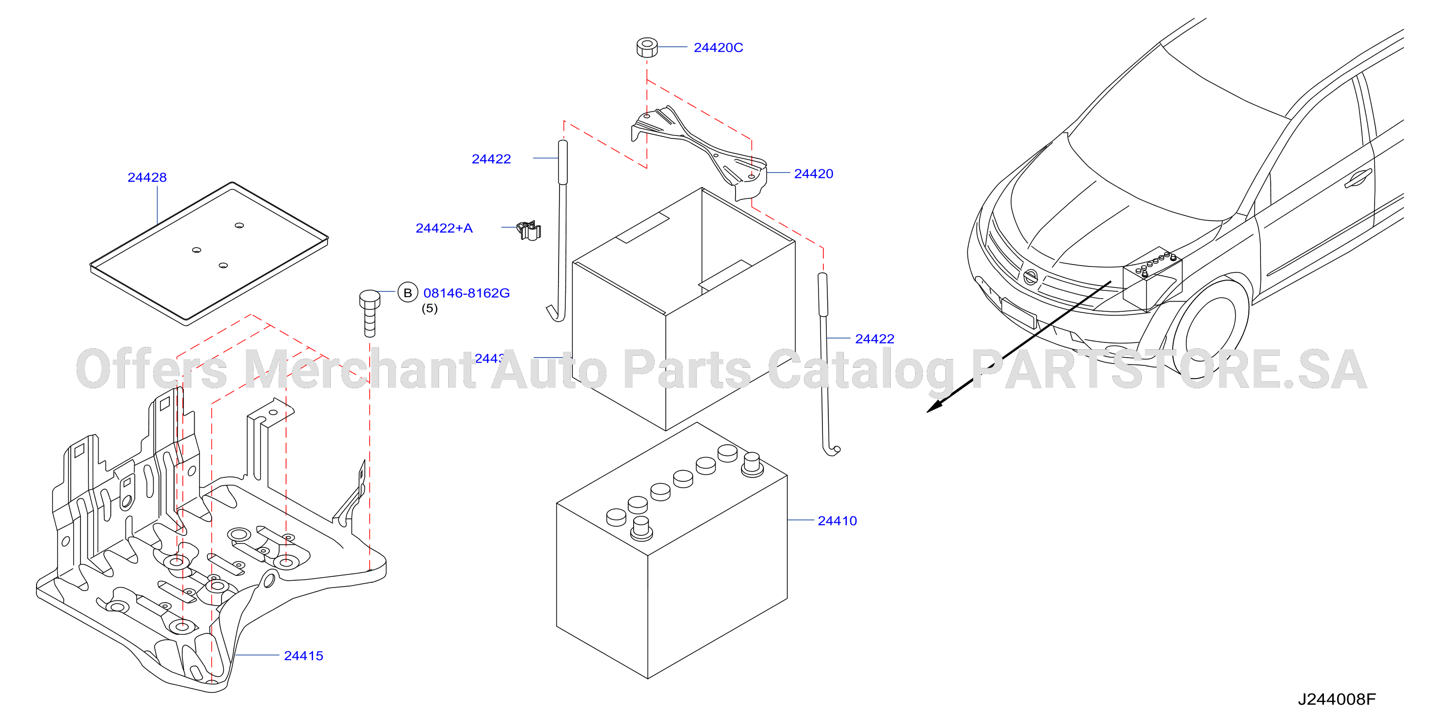 Battery Battery Mounting