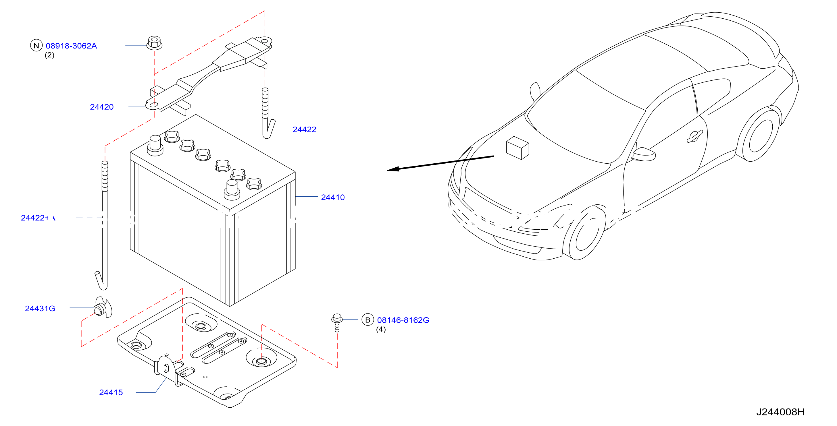 Battery Battery Mounting