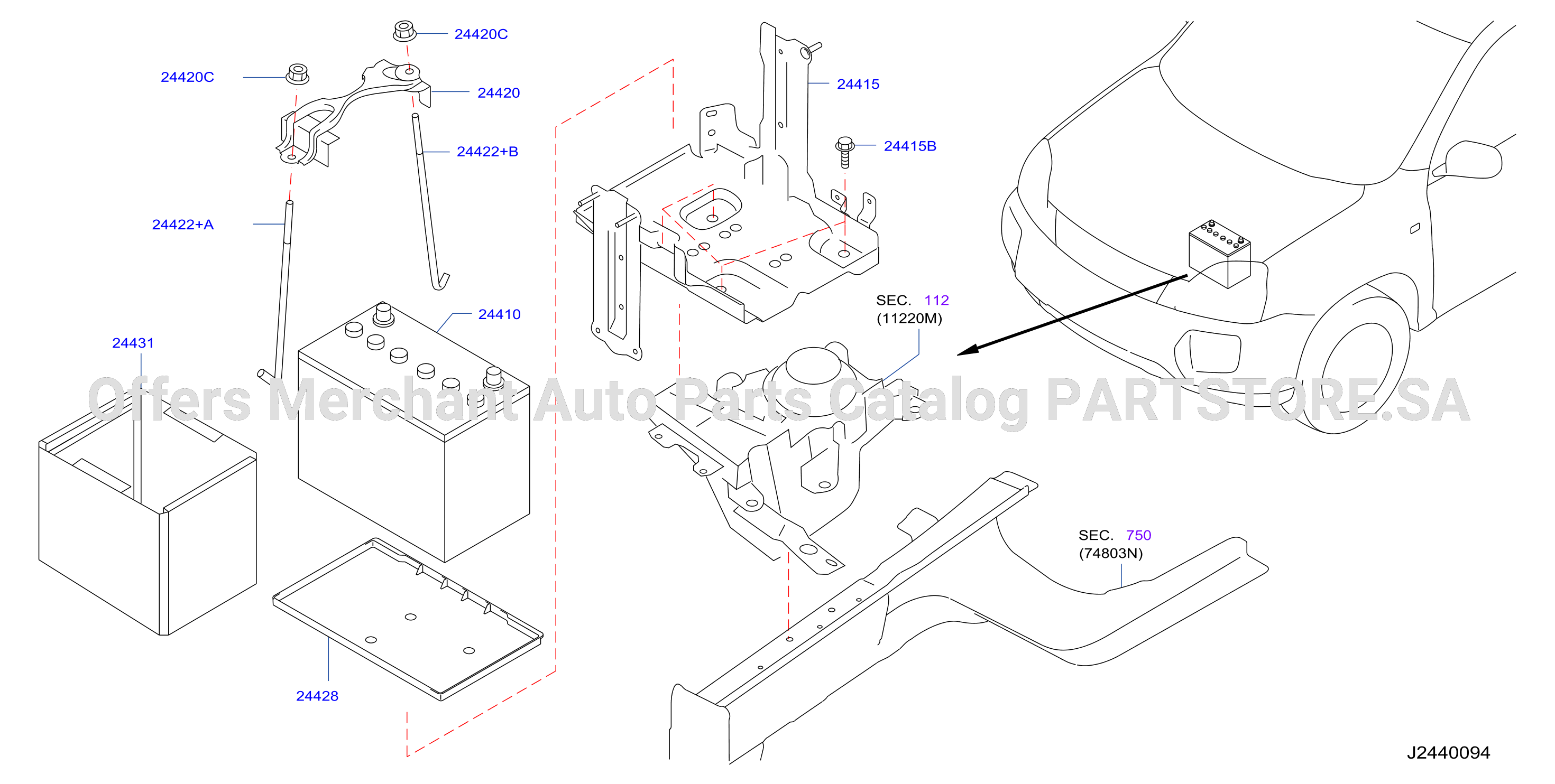 Battery Battery Mounting