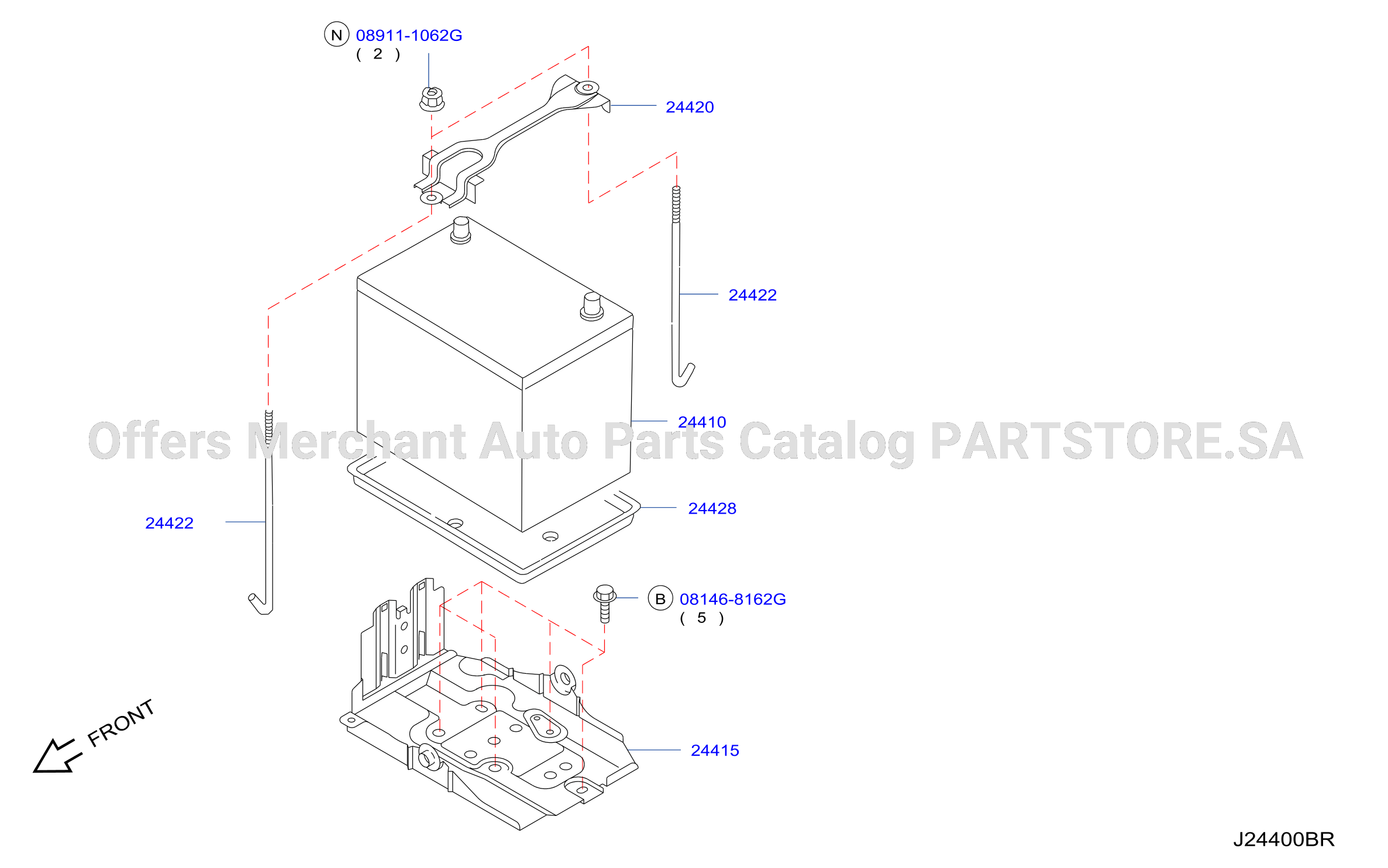 Battery Battery Mounting