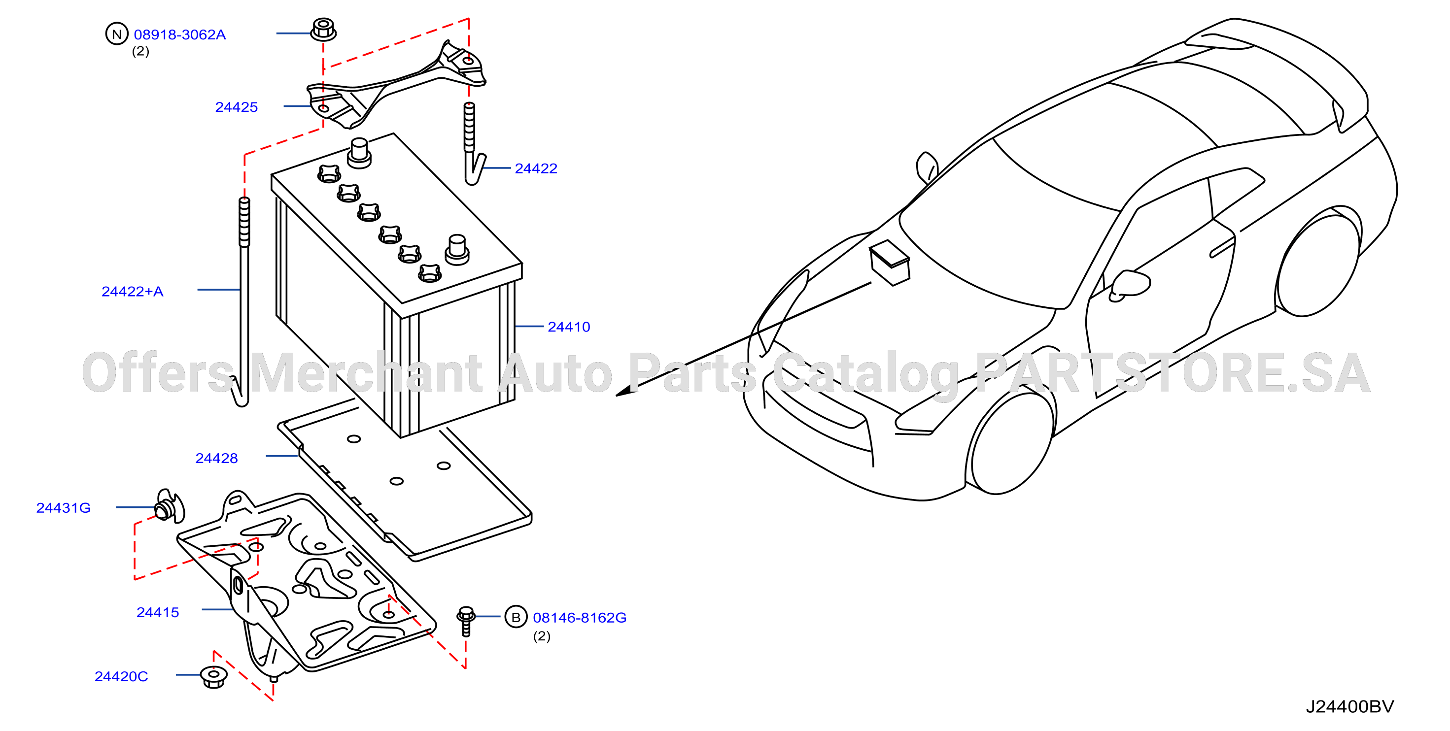Battery Battery Mounting