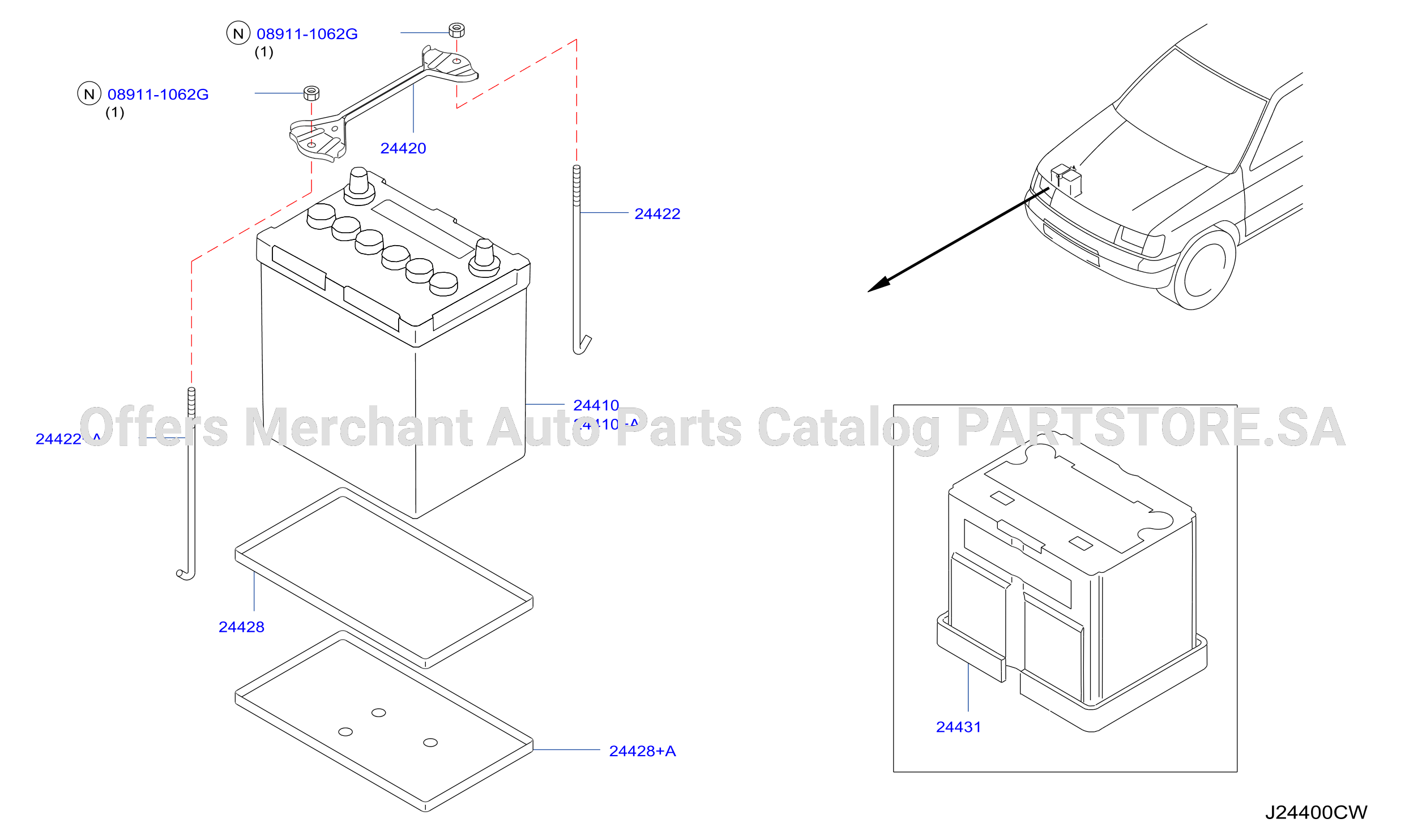 Battery Battery Mounting