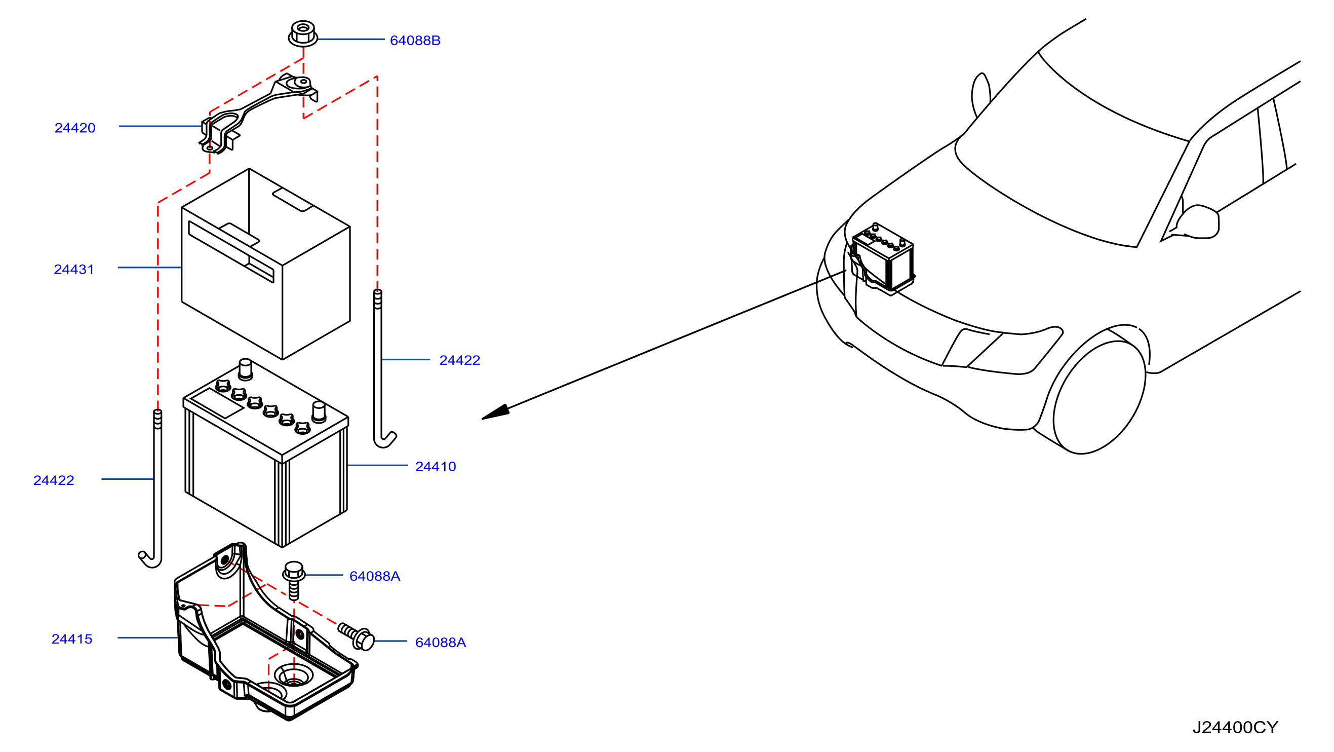 Battery Battery Mounting