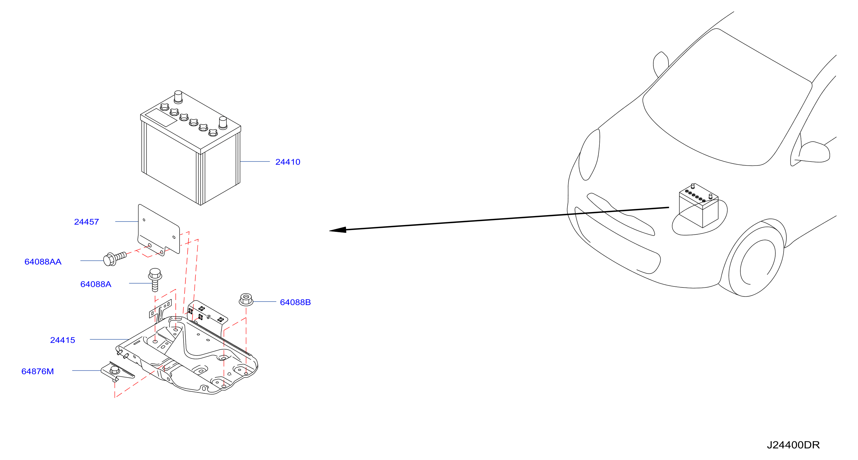 Battery Battery Mounting