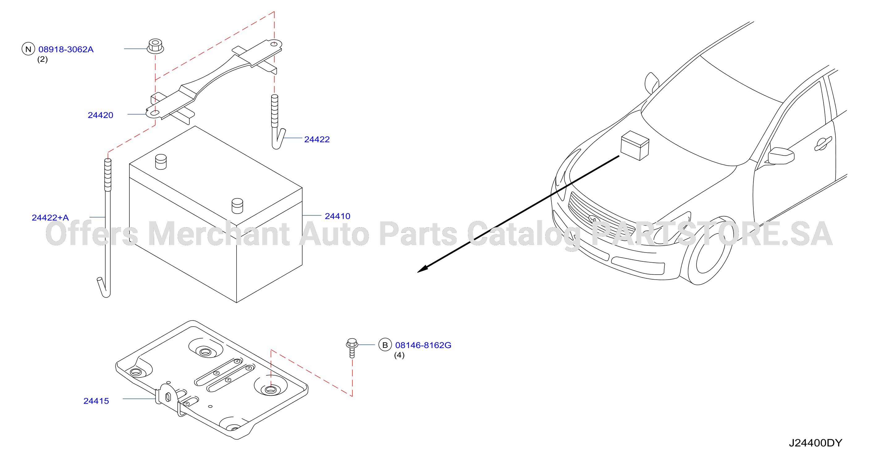 Battery Battery Mounting