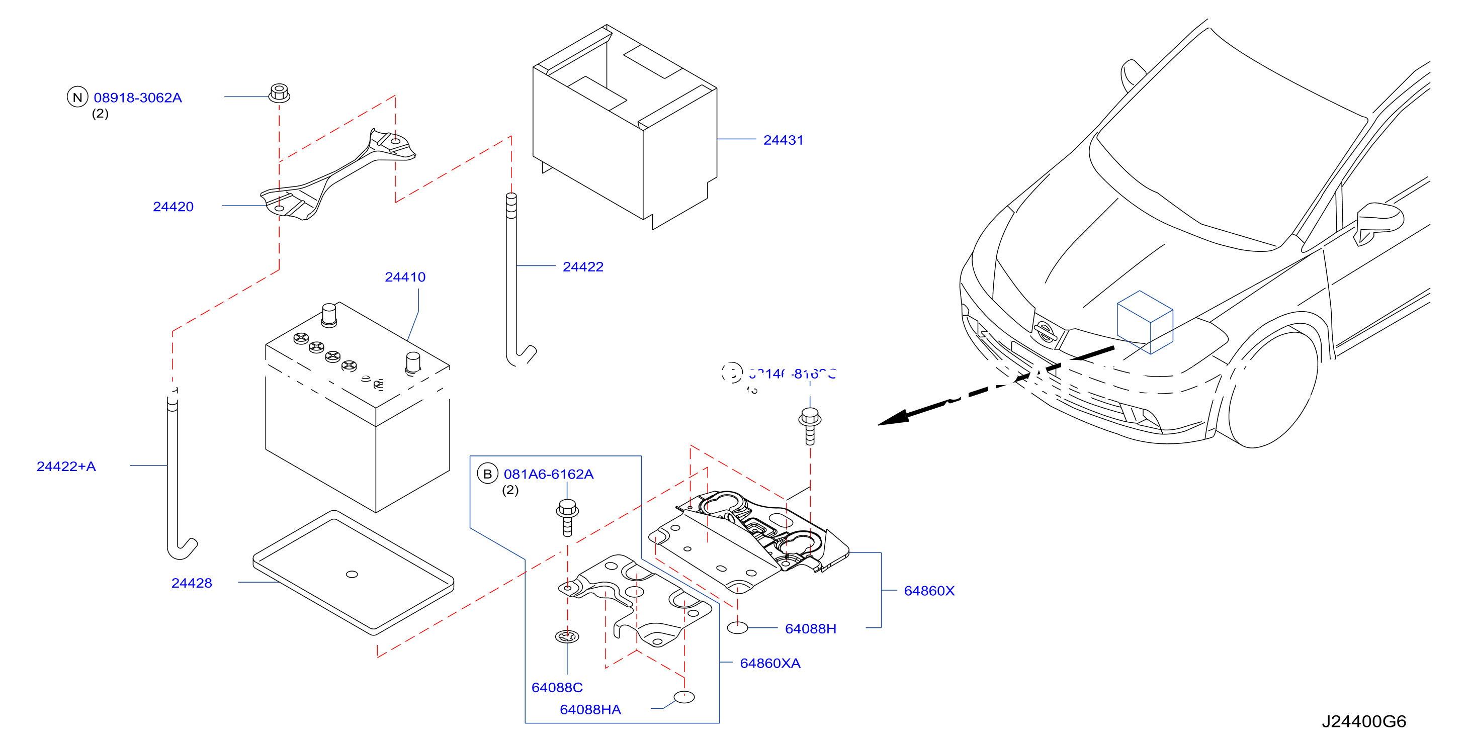 Battery Battery Mounting