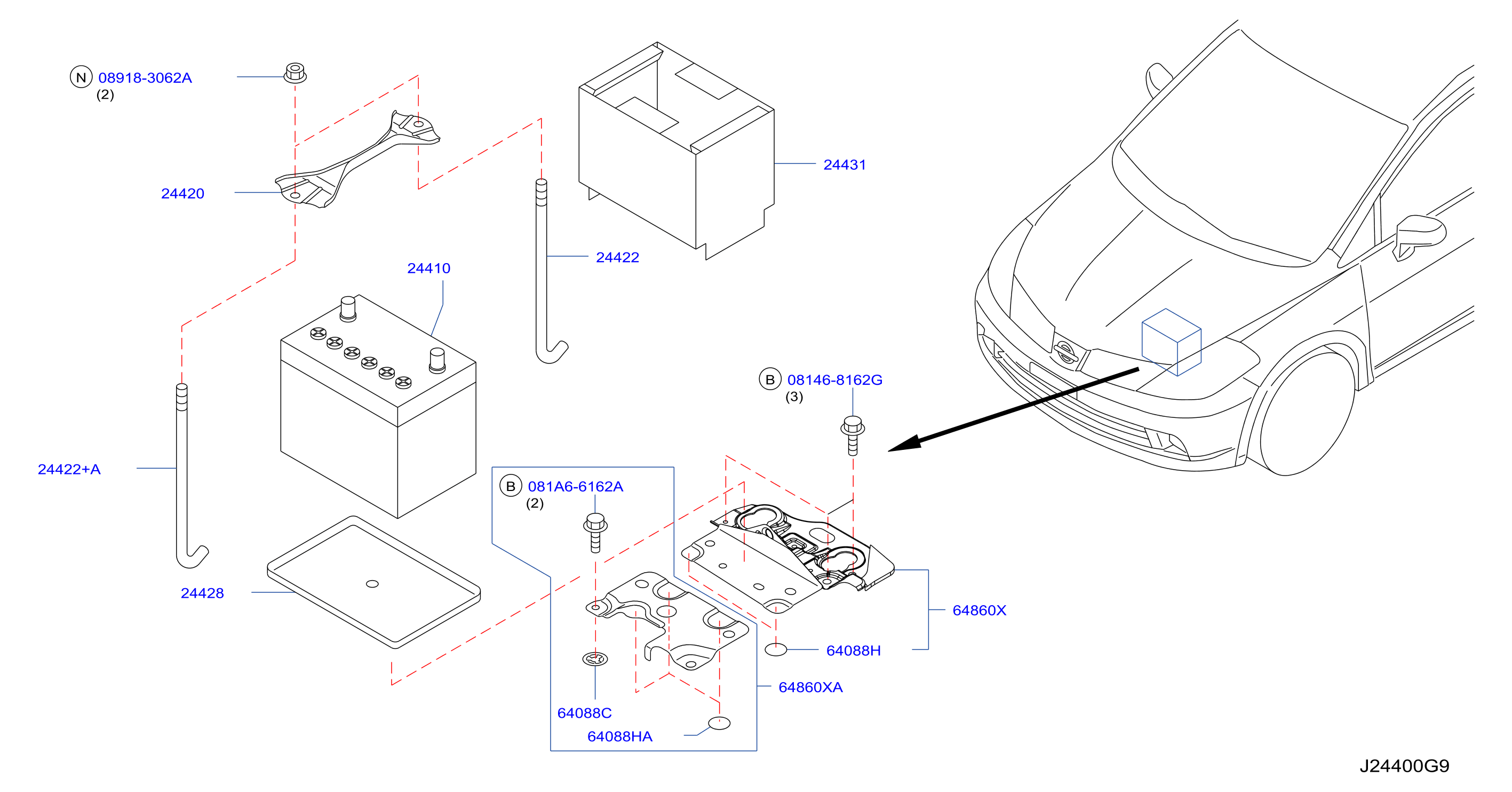 Battery Battery Mounting