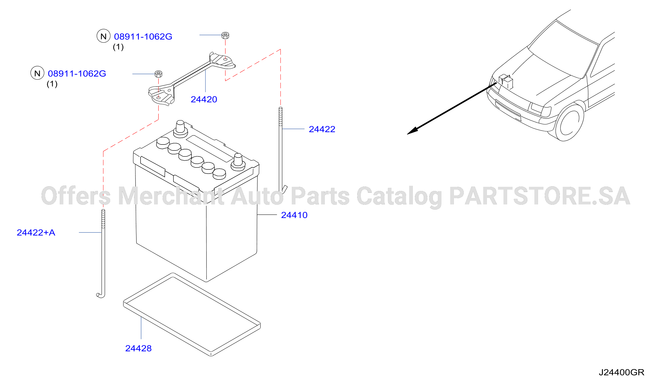 Battery Battery Mounting