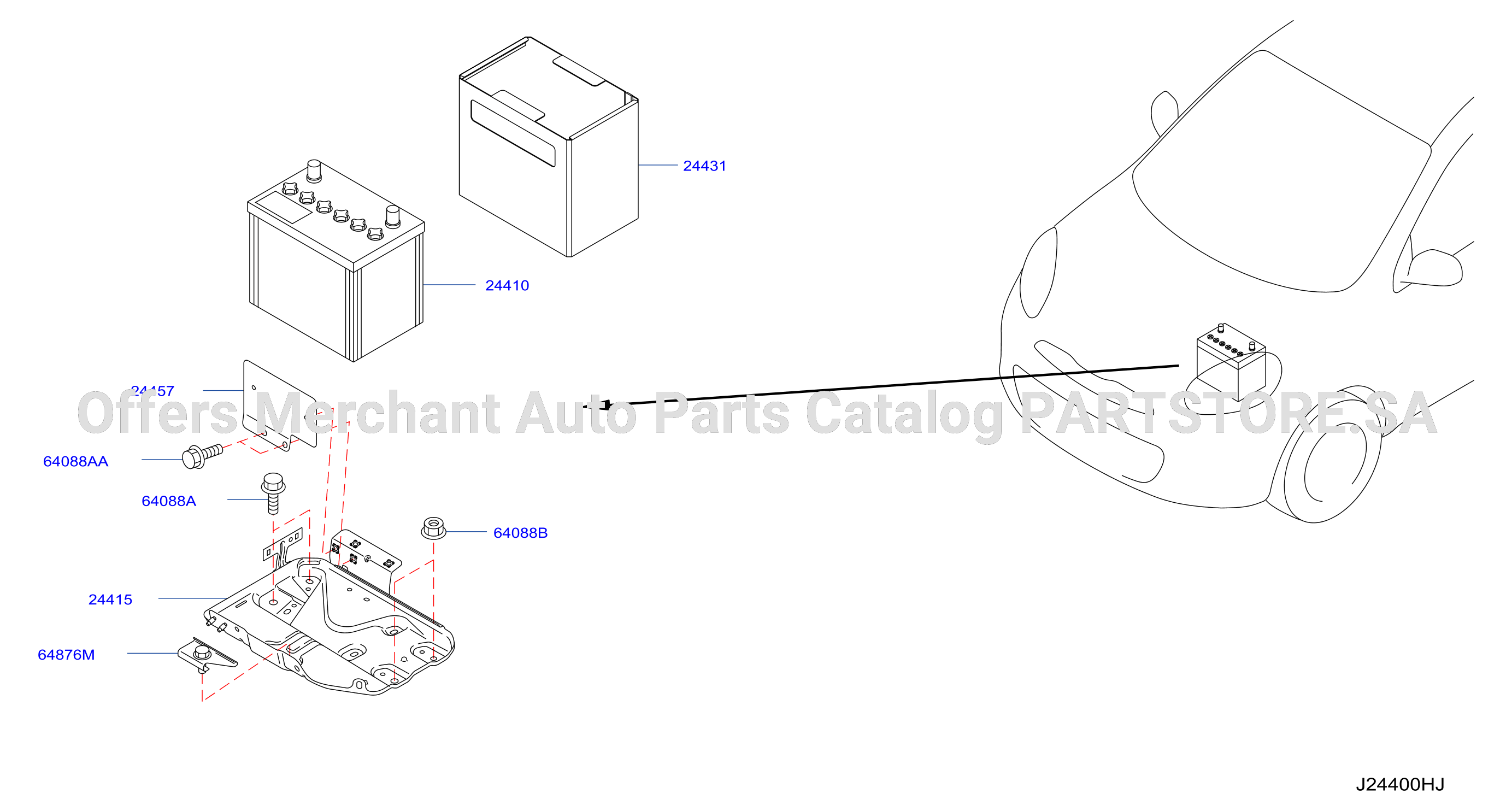 Battery Battery Mounting