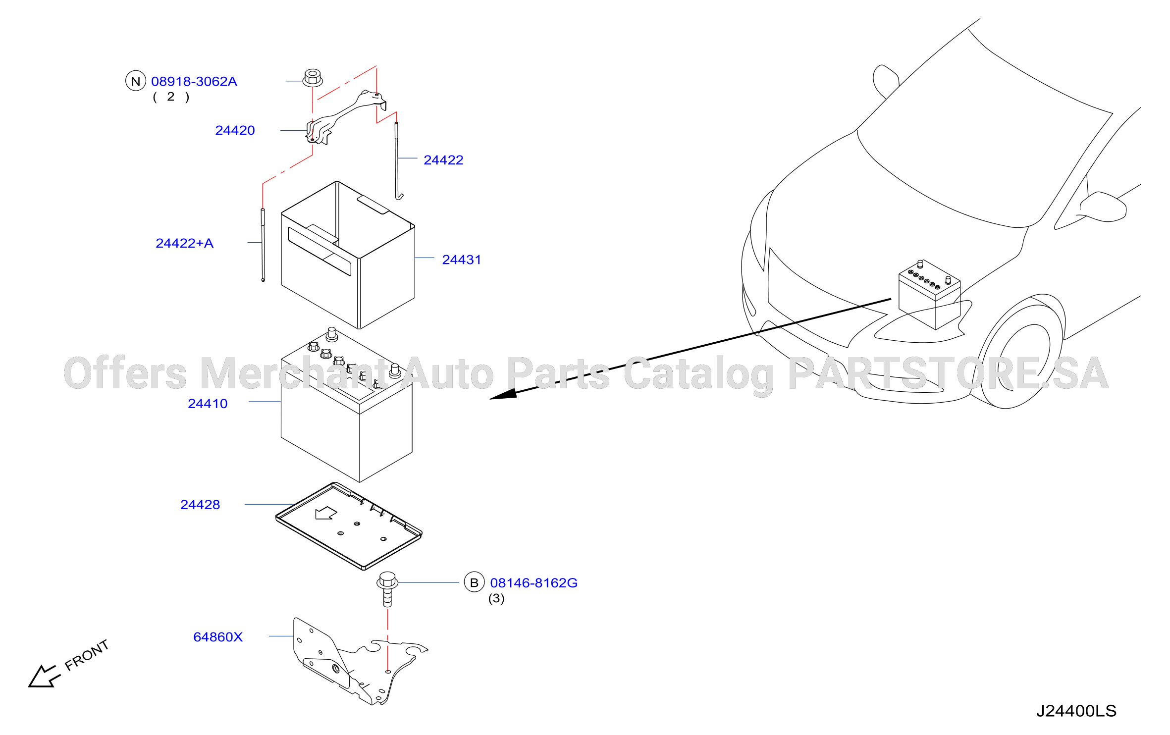Battery Battery Mounting