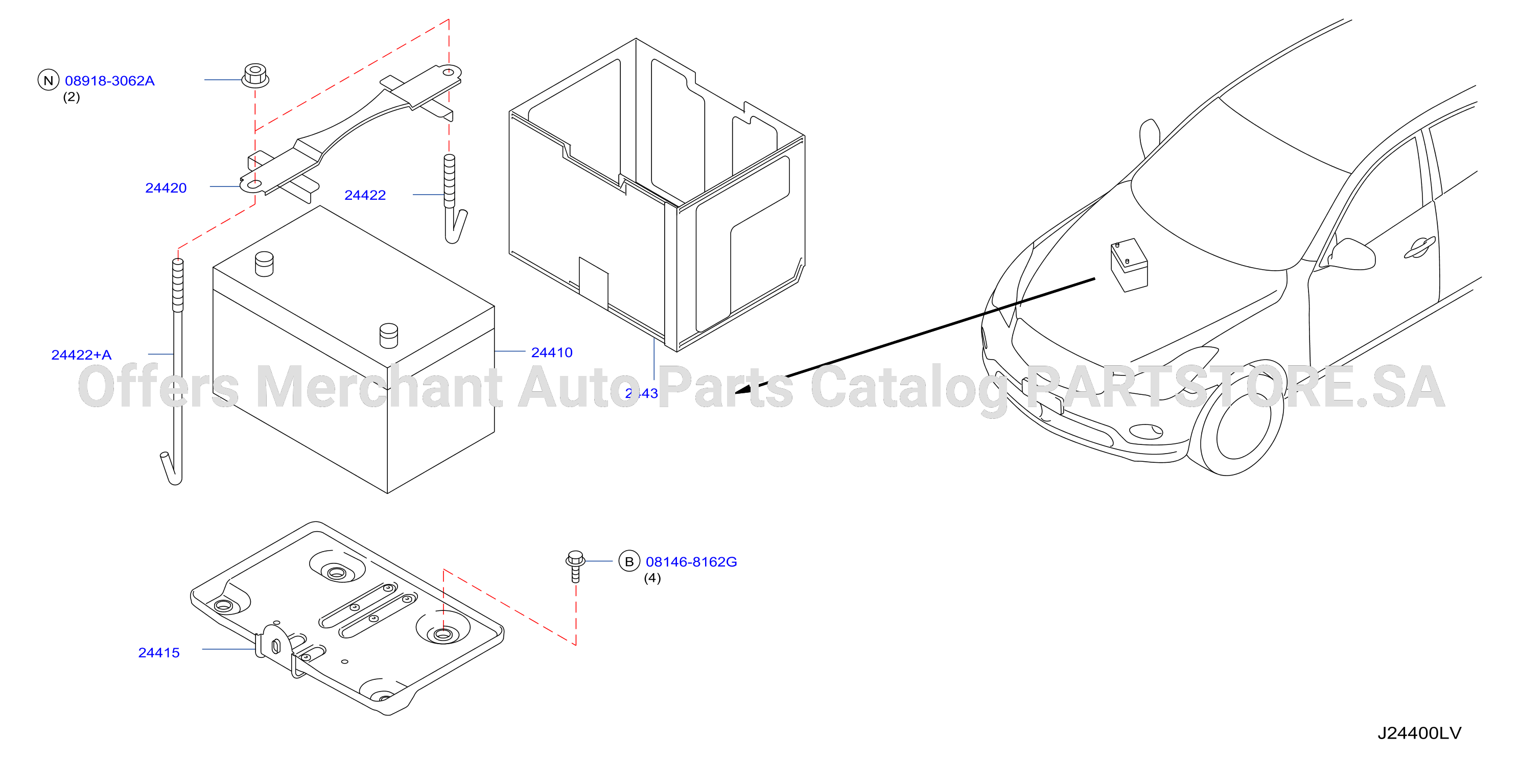 Battery Battery Mounting Battery