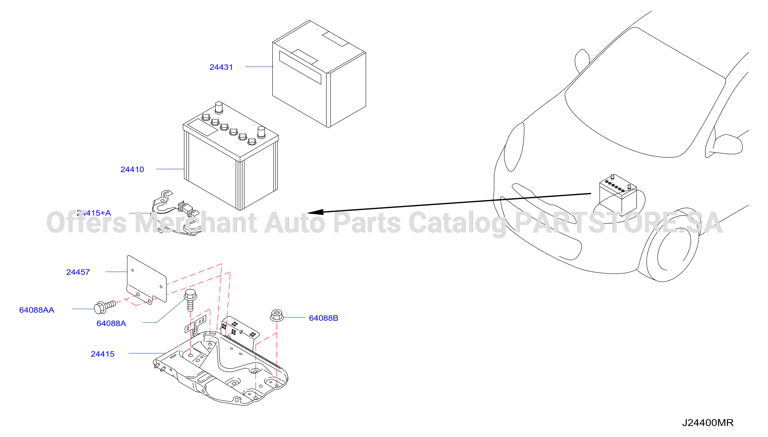 Battery Battery Mounting
