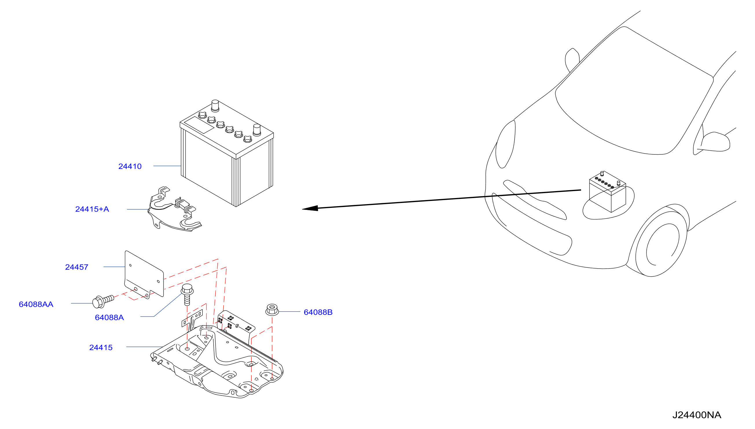 Battery Battery Mounting