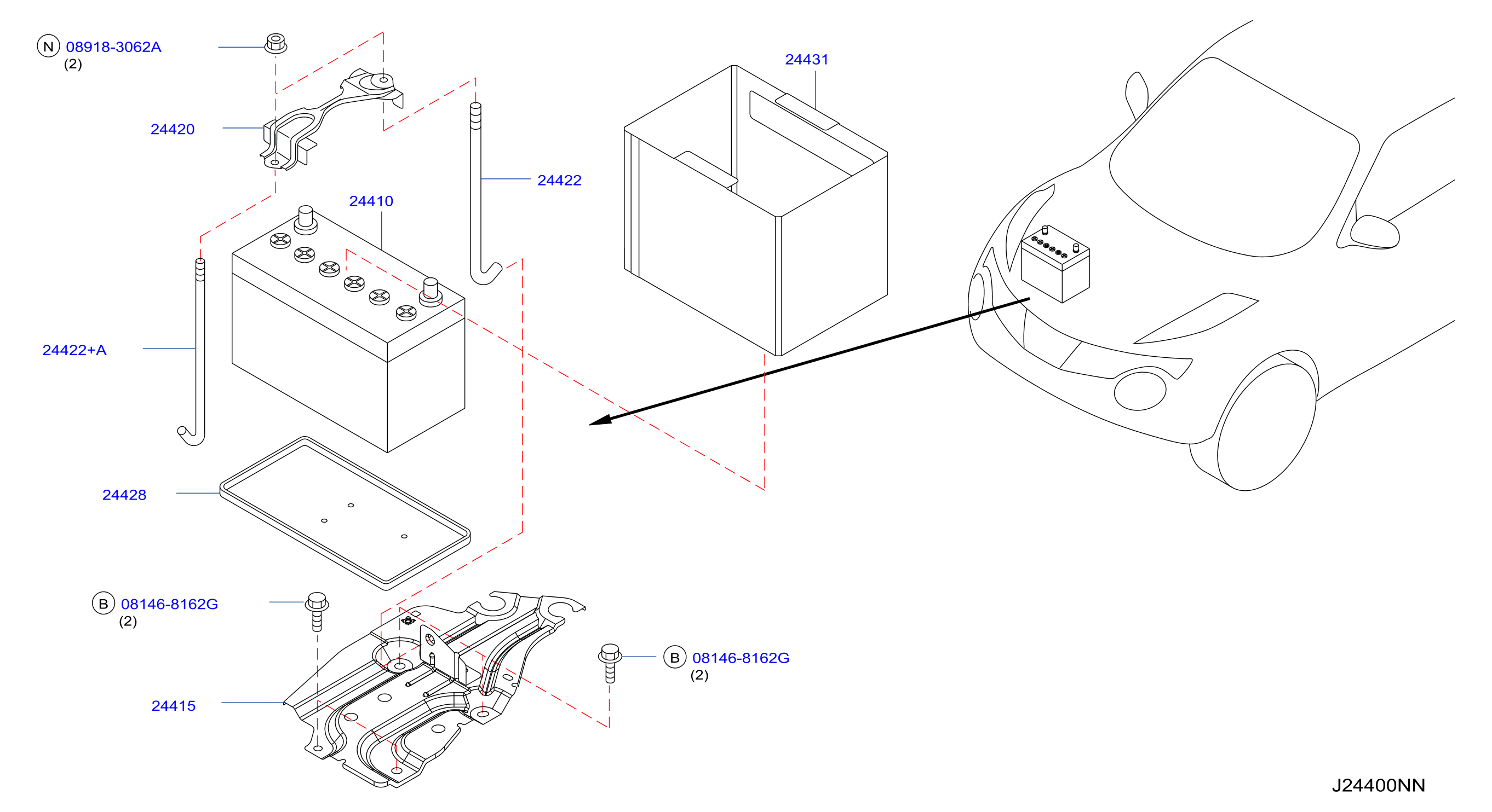 Battery Battery Mounting