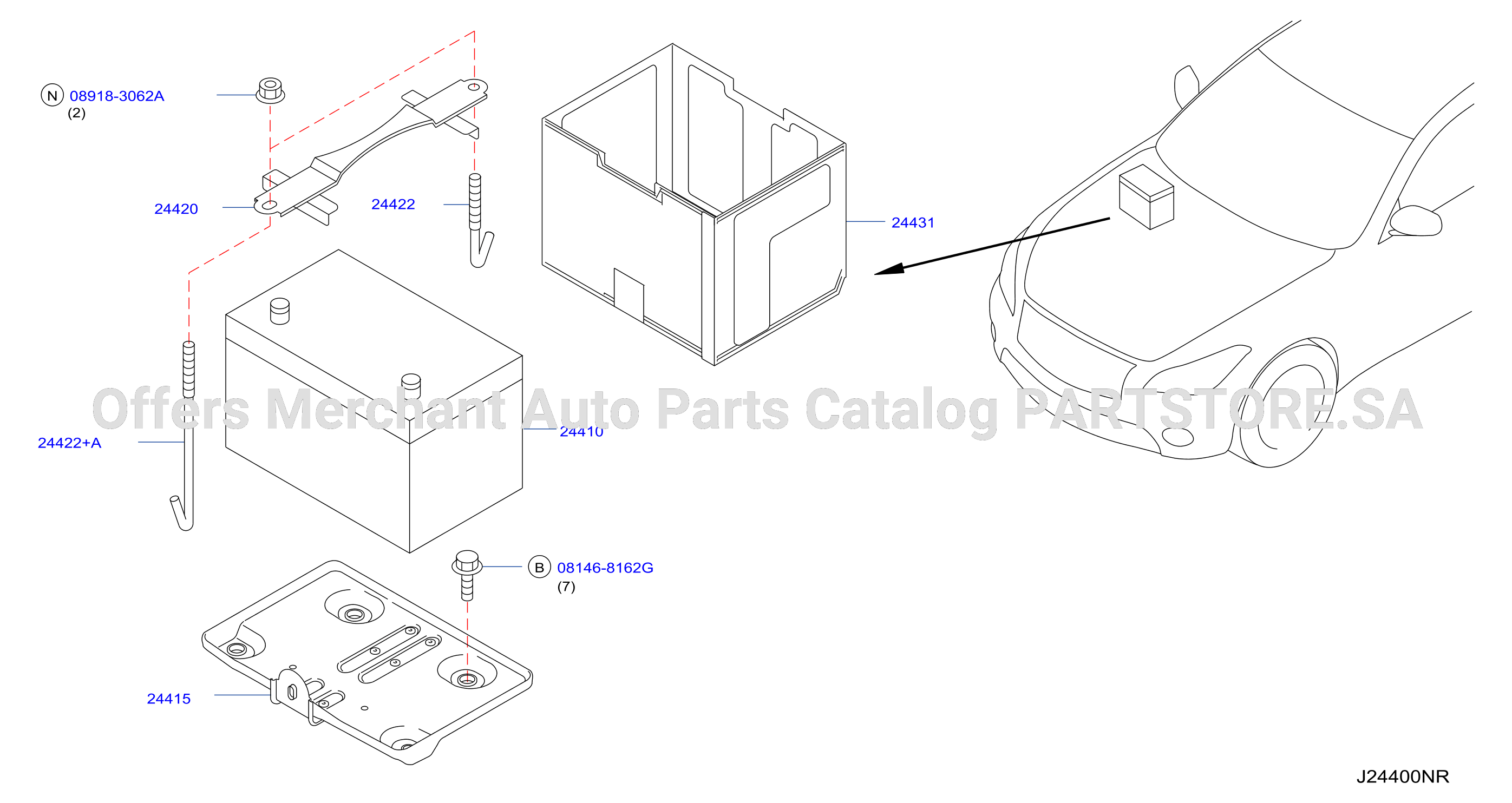 Battery Battery Mounting Gas