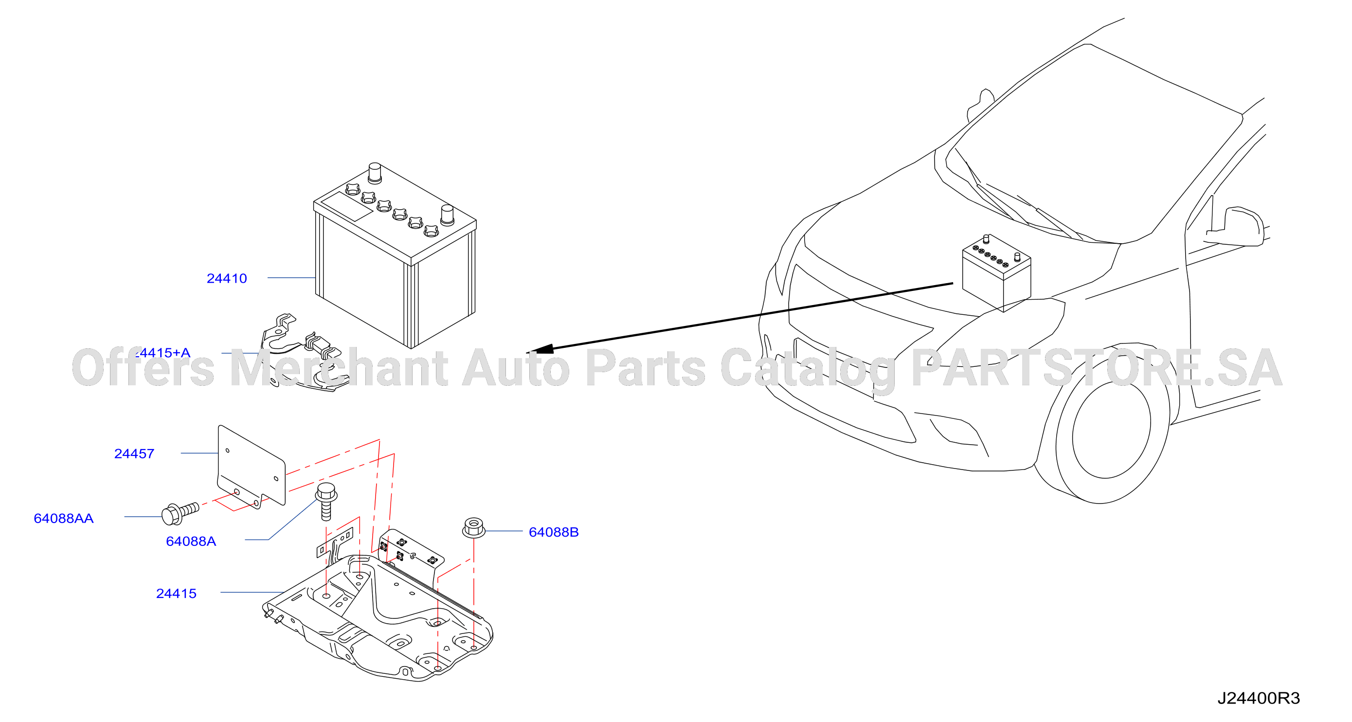 Battery Battery Mounting