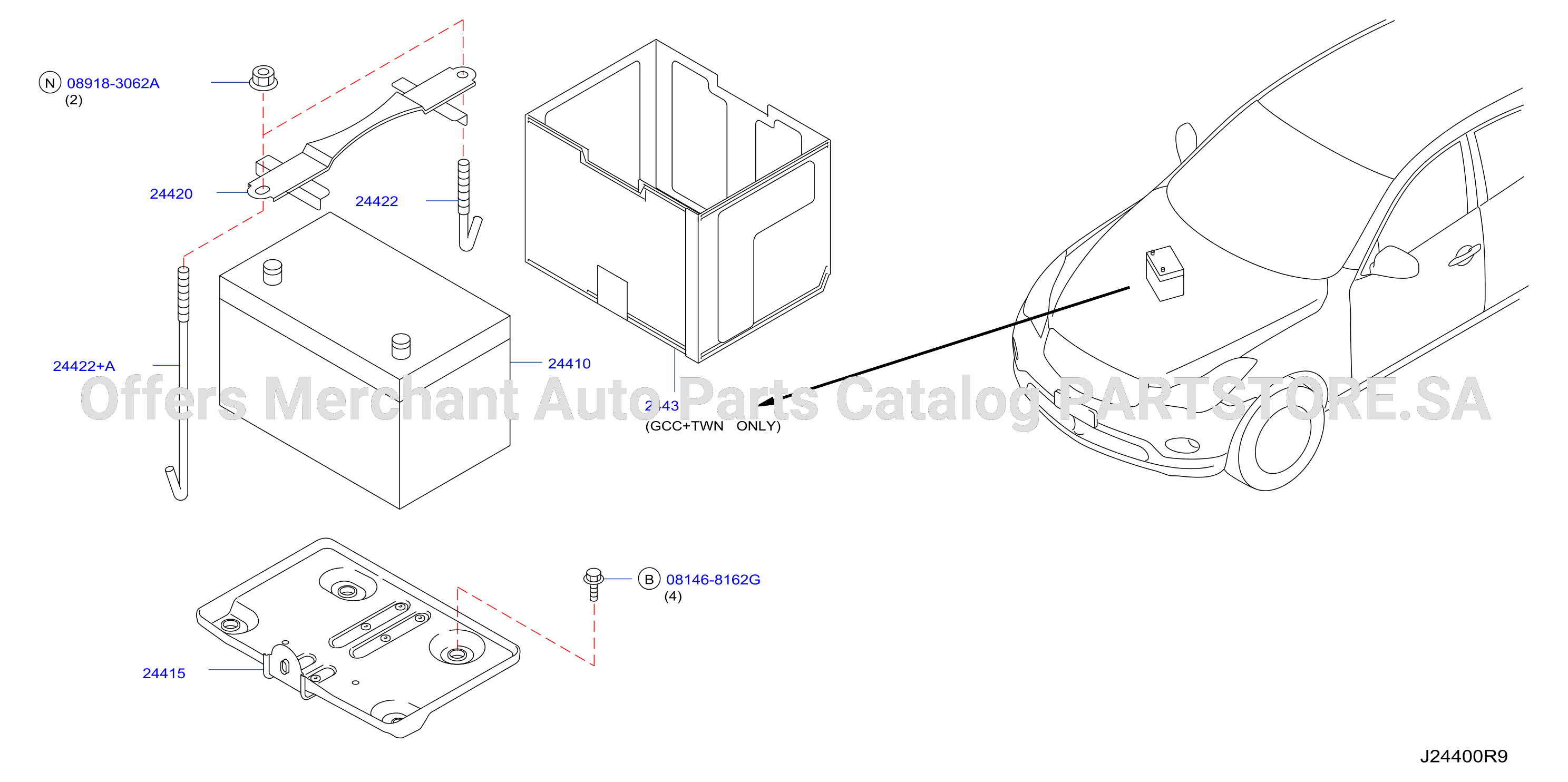 Battery Battery Mounting