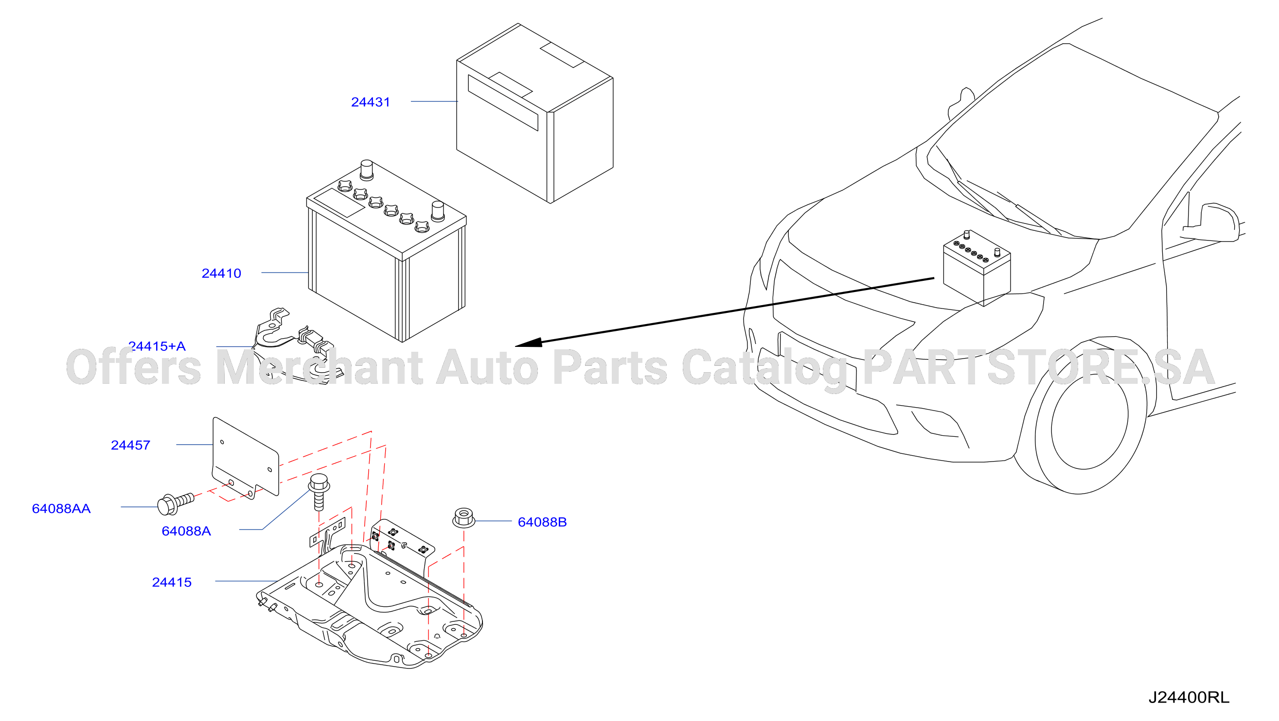 Battery Battery Mounting