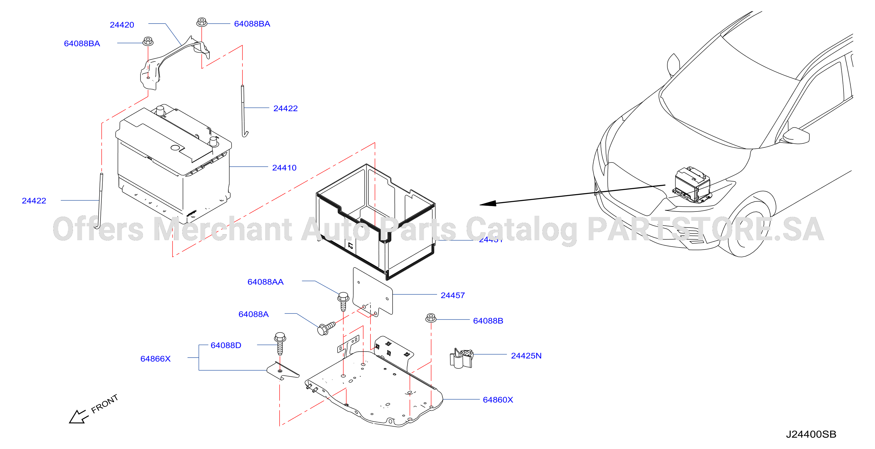 Battery Battery Mounting