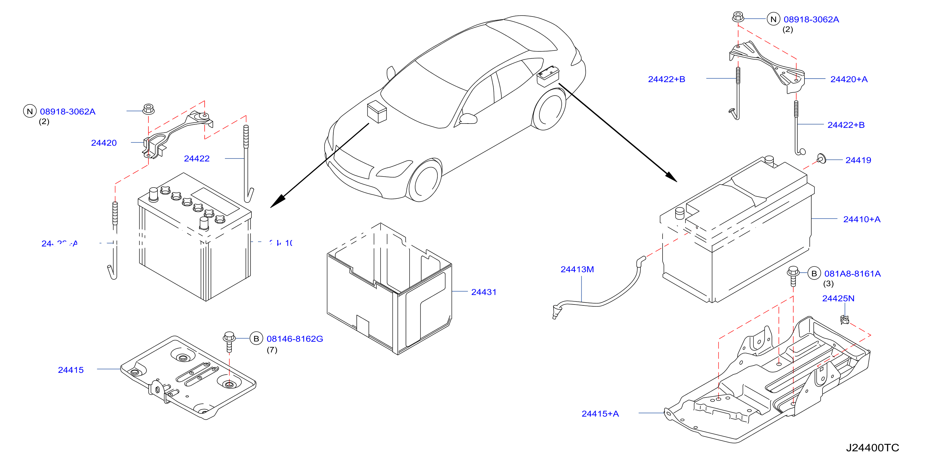 Battery Battery Mounting