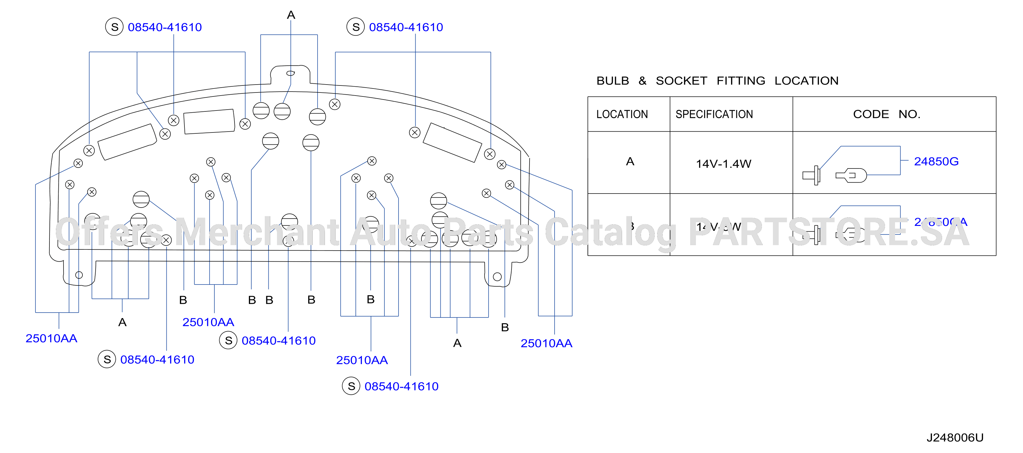 Instrument Meter Gauge Rear