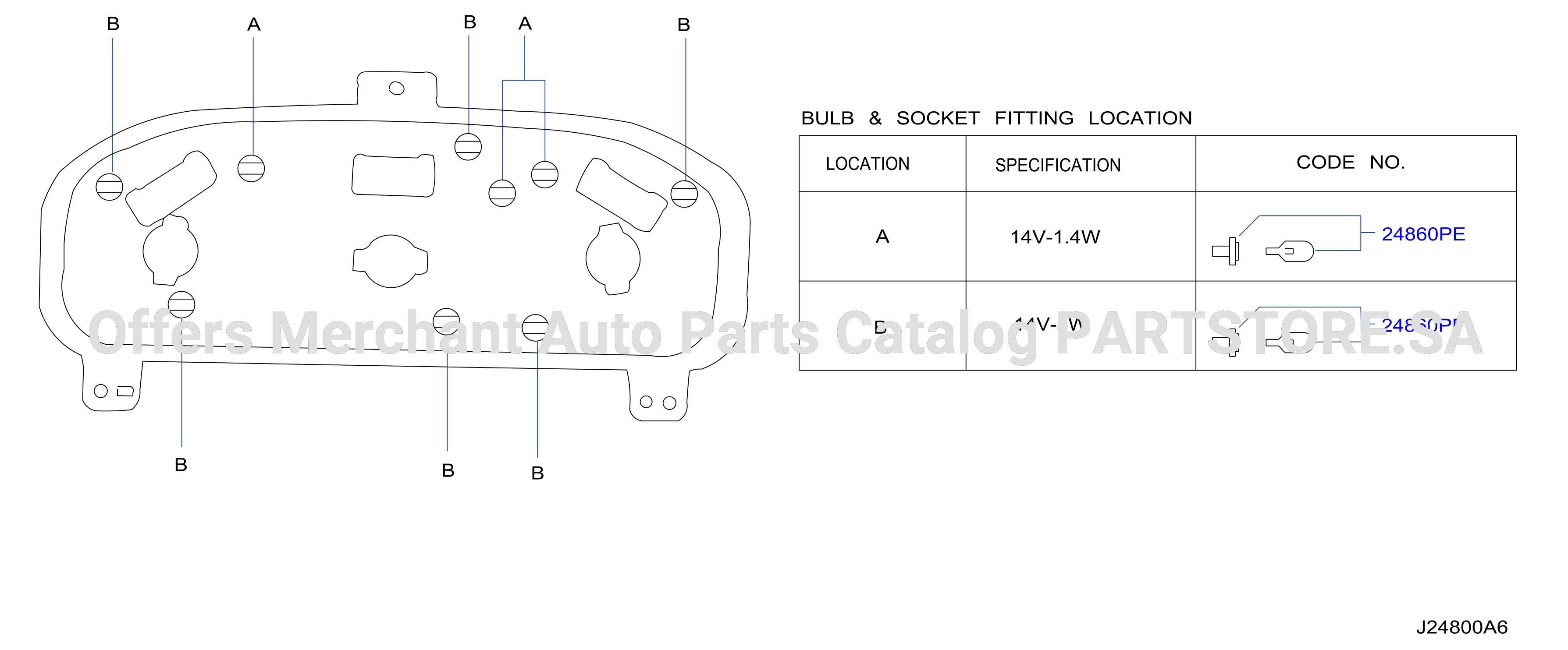 Instrument Meter Gauge Without Tachometer