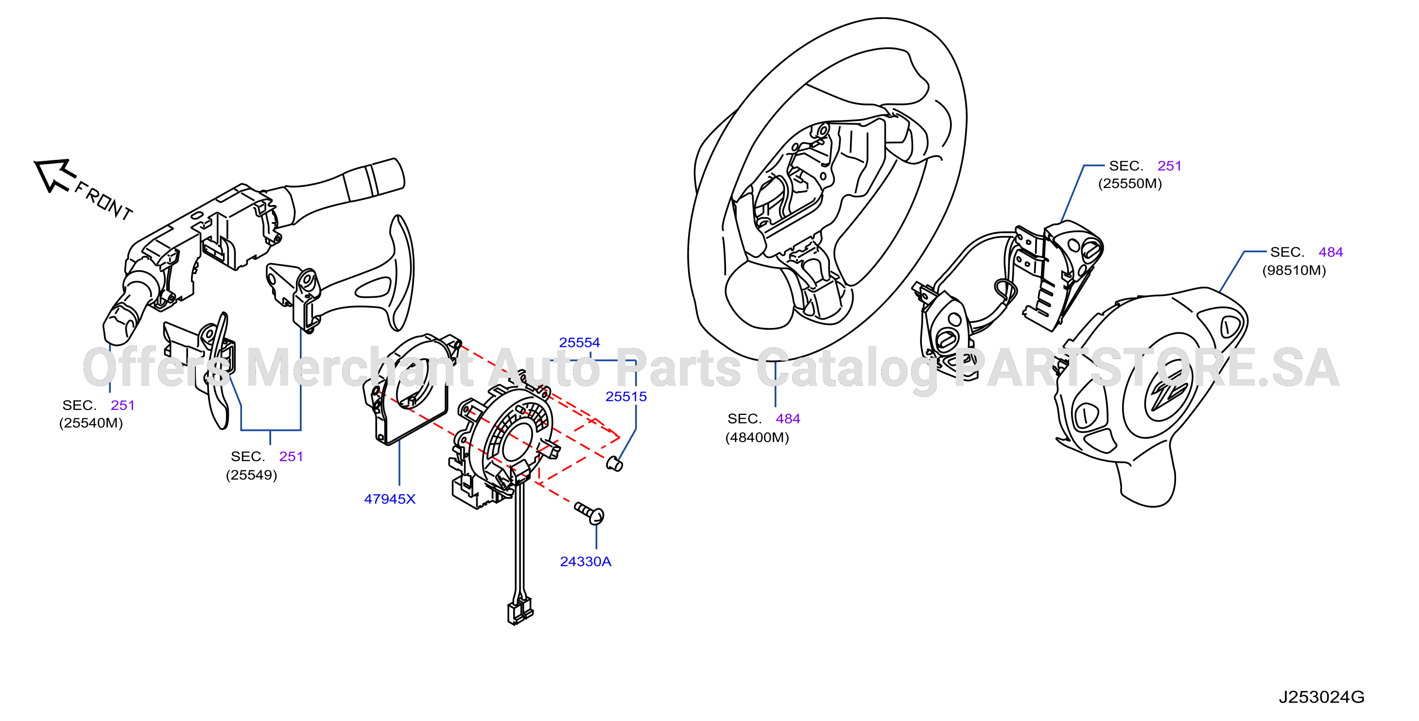 Electrical Unit Steering Angle Sensor