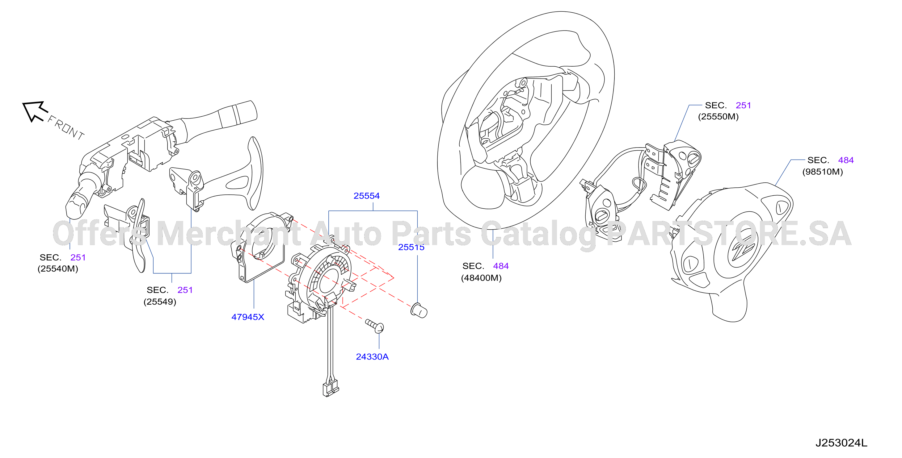 Electrical Unit Steering Angle Sensor
