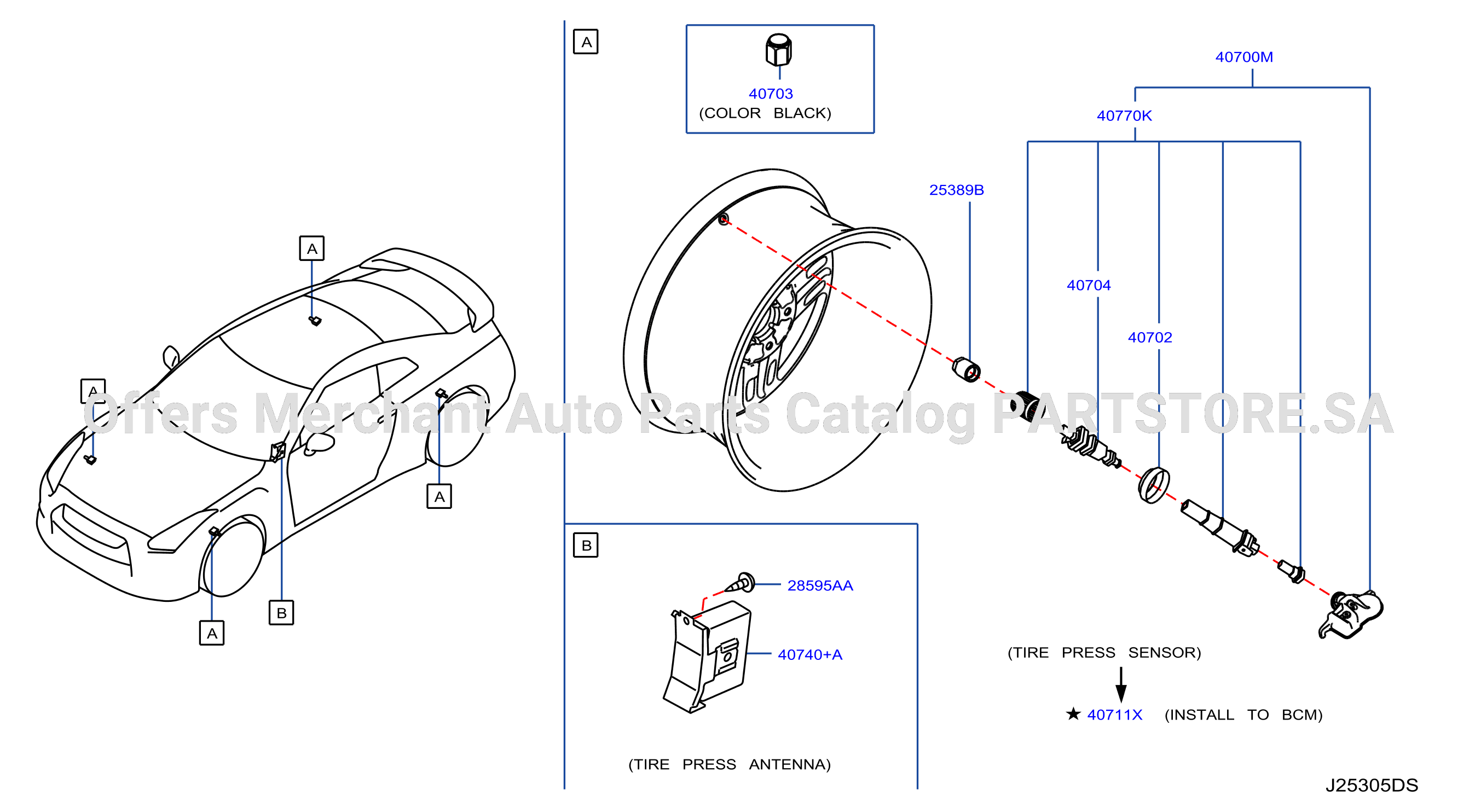 Electrical Unit Tire Pressure Sensor